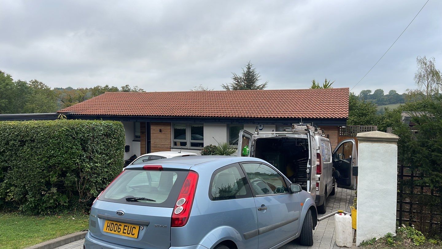 Roof And Render Clean using Honda 15lpm Low Pressure Washing Machine by Ges Exterior Cleaning ltd