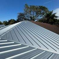 26ga 1.5" Mechanical Seam Mill Finish  by Total Roofing System The Metal Roof Experts