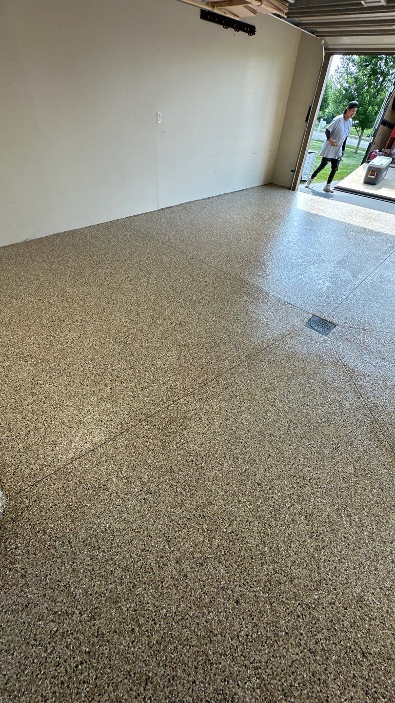 Porch + Walkway + Garage Project in Renfrew by Floors in a Day, Inc