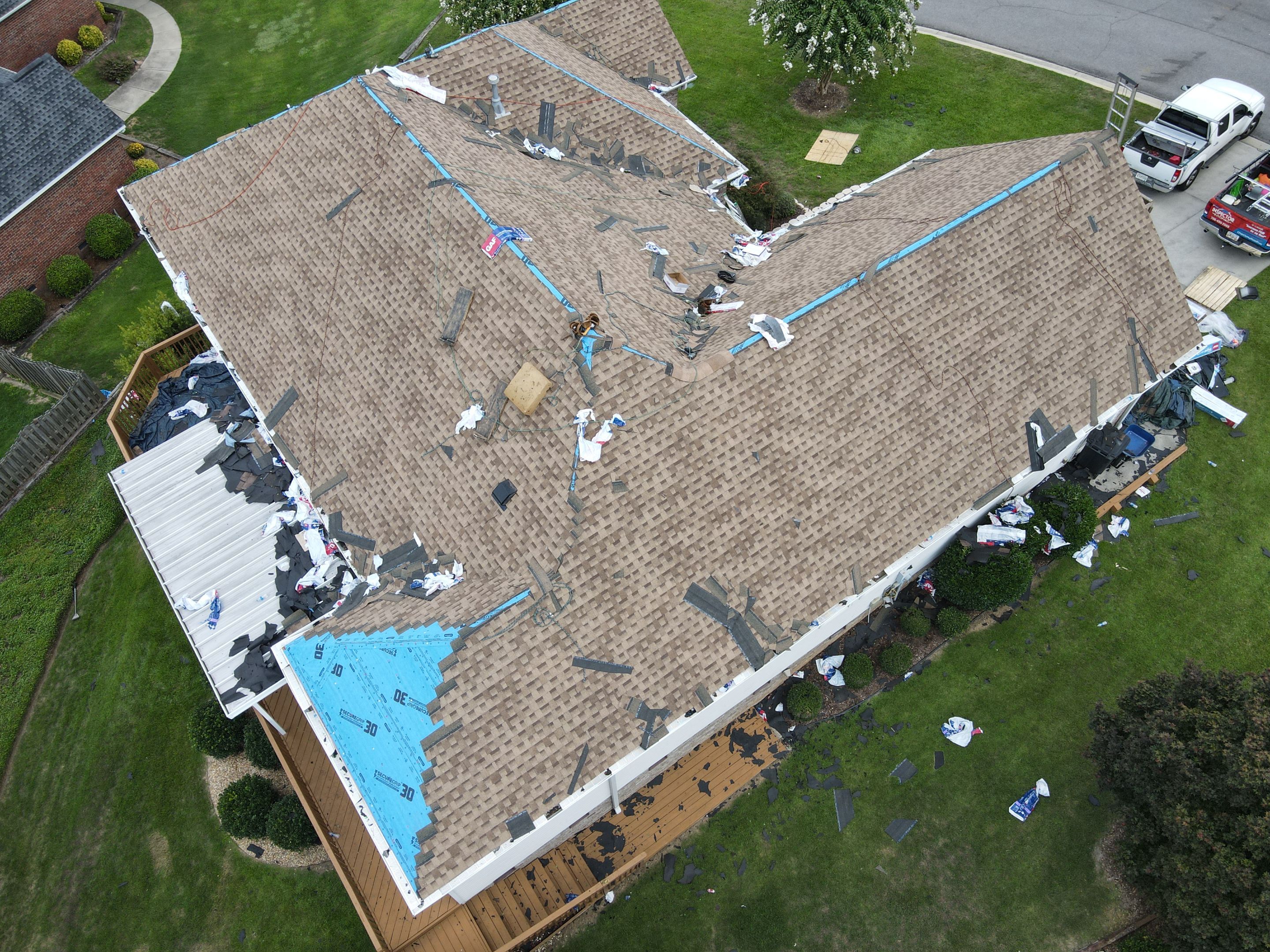 Residential Roofing Installation using Owens Corning by Inspector Roofing and Restoration