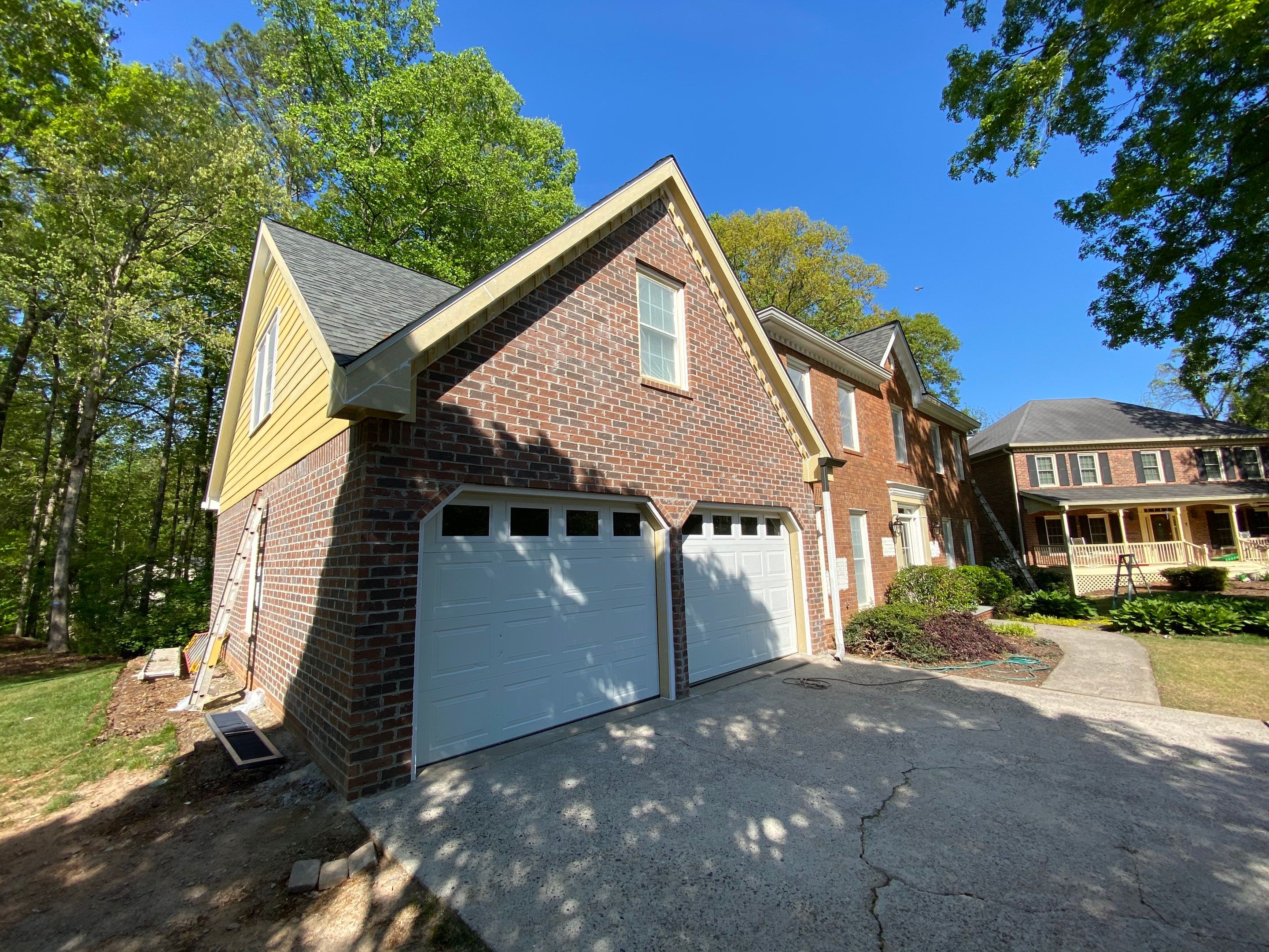 Tree Damage Structural Repair and Exterior Painting in Roswell by Swift Home Renovations