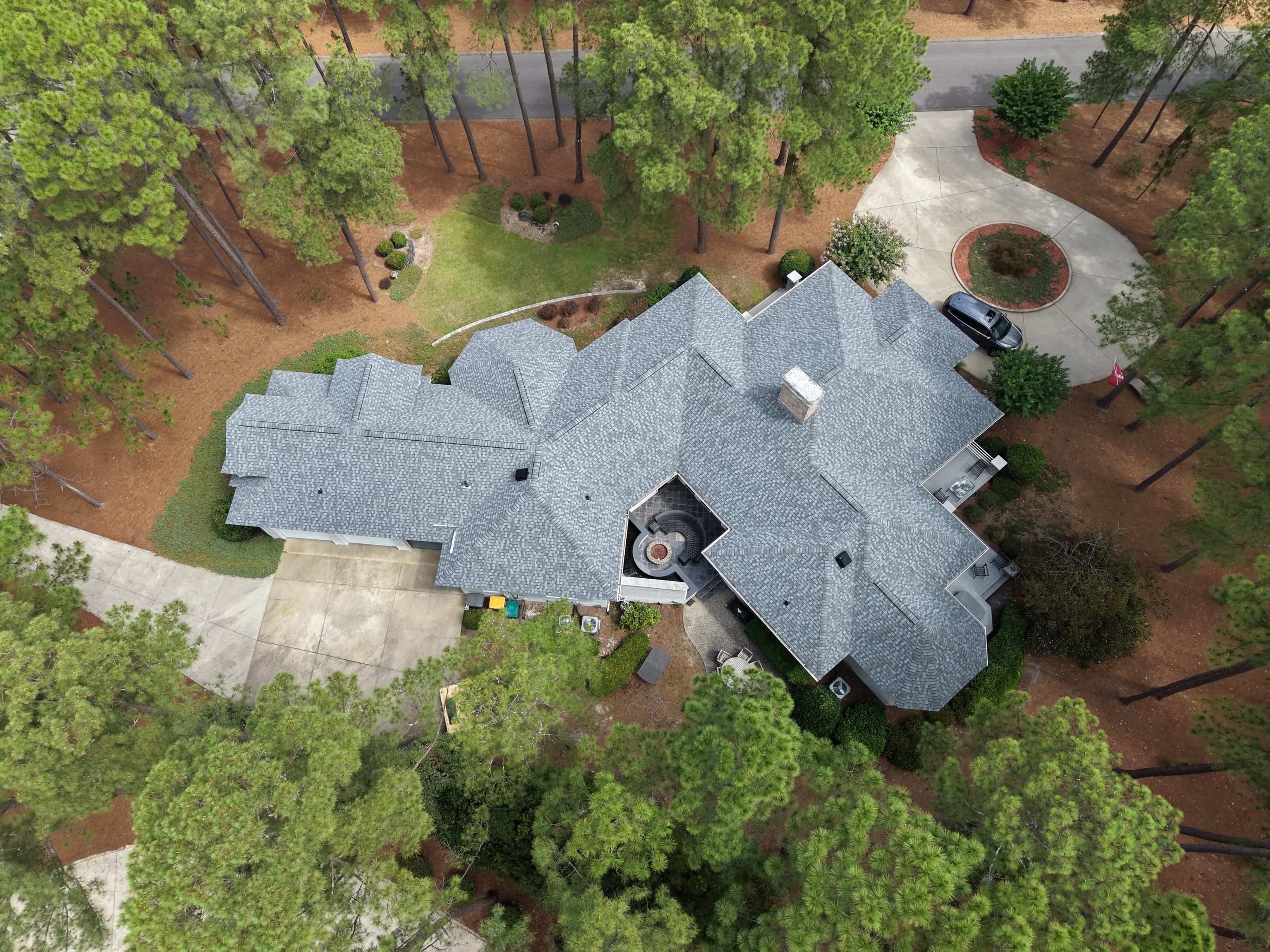 Multi-Gabled Roof Replacement with Landmark PRO Shingles in Pinehurst by Prepare The Way Roofing