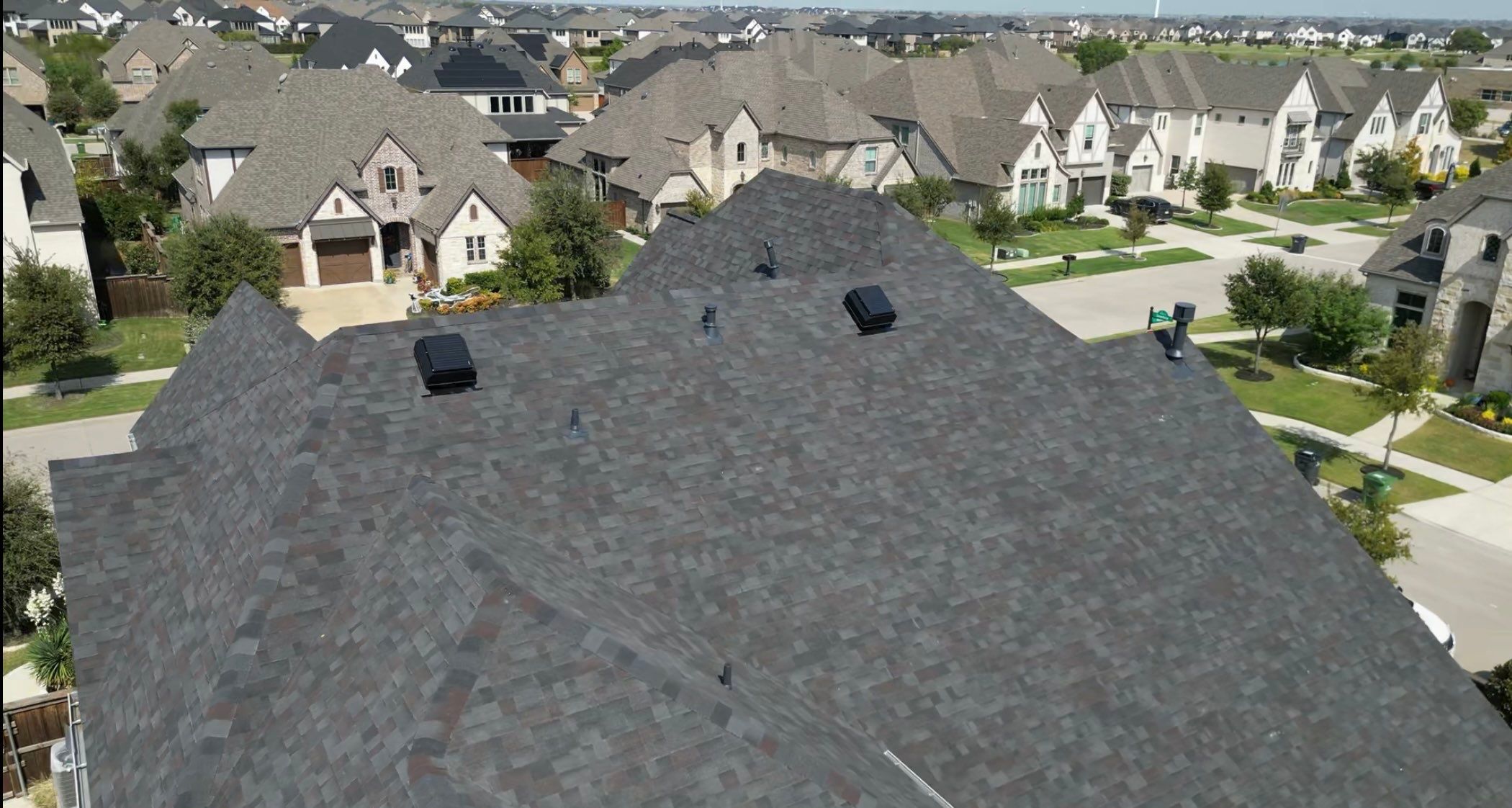 Residential Roofing Installation using Malarkey Vista Black Oak by High Performance Restoration