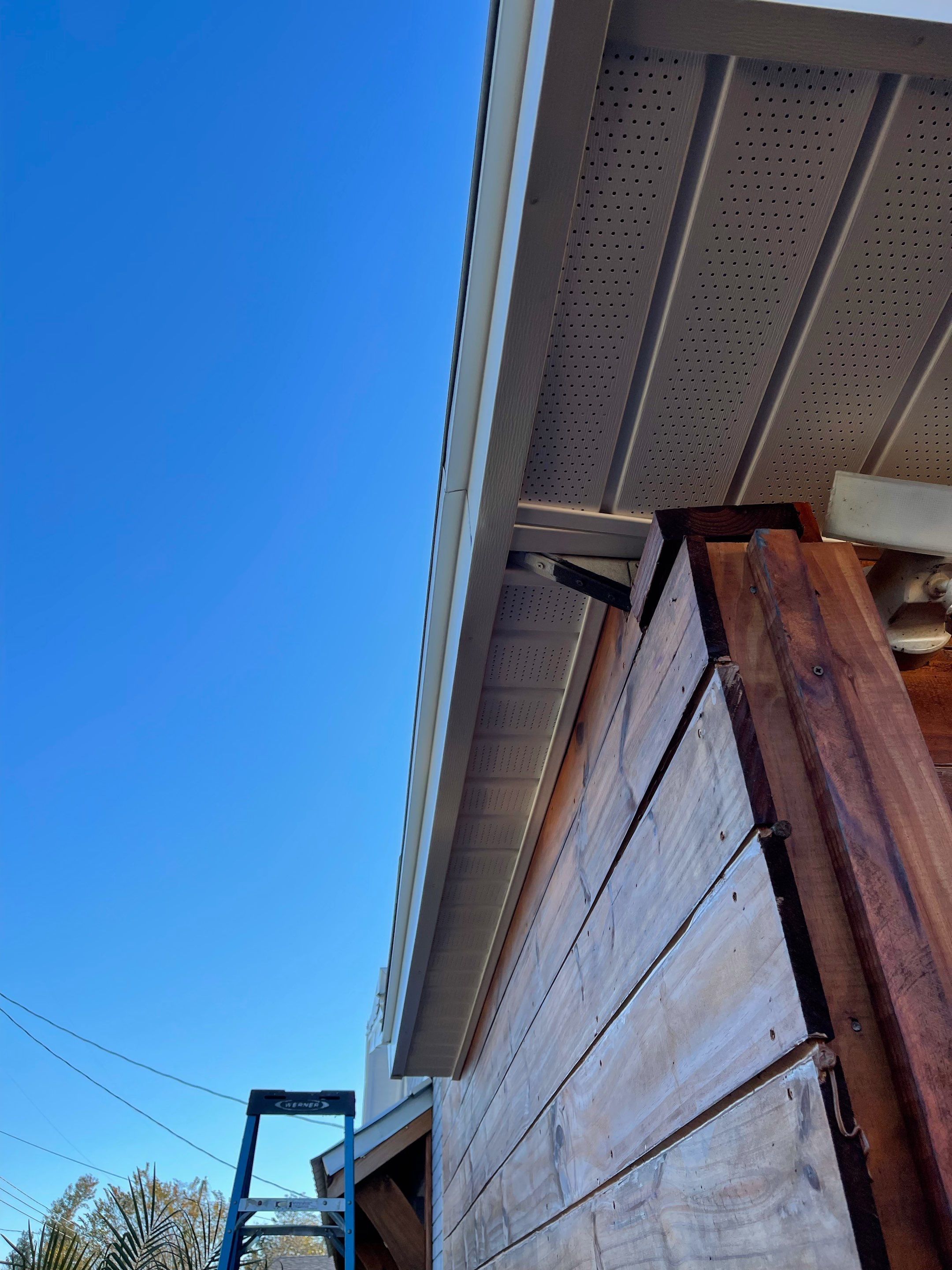Gutter Installation using K-Style Seamless Gutters and Soffit and Fascia Replacement by Gutter Professors
