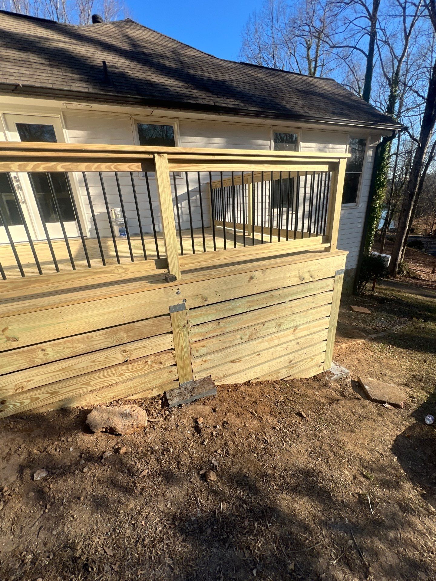 Woodstock, GA Wood Deck Build by Nelson Exteriors