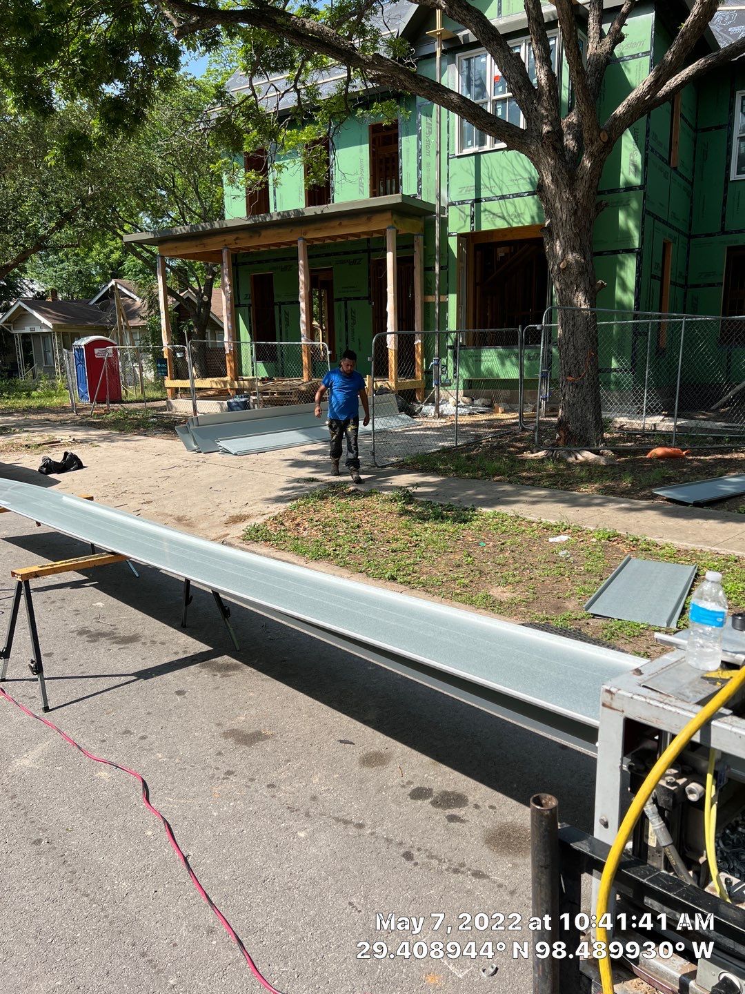 Residential Metal Roof Installation using McElroy Metal by Premier Roofing and Contracting