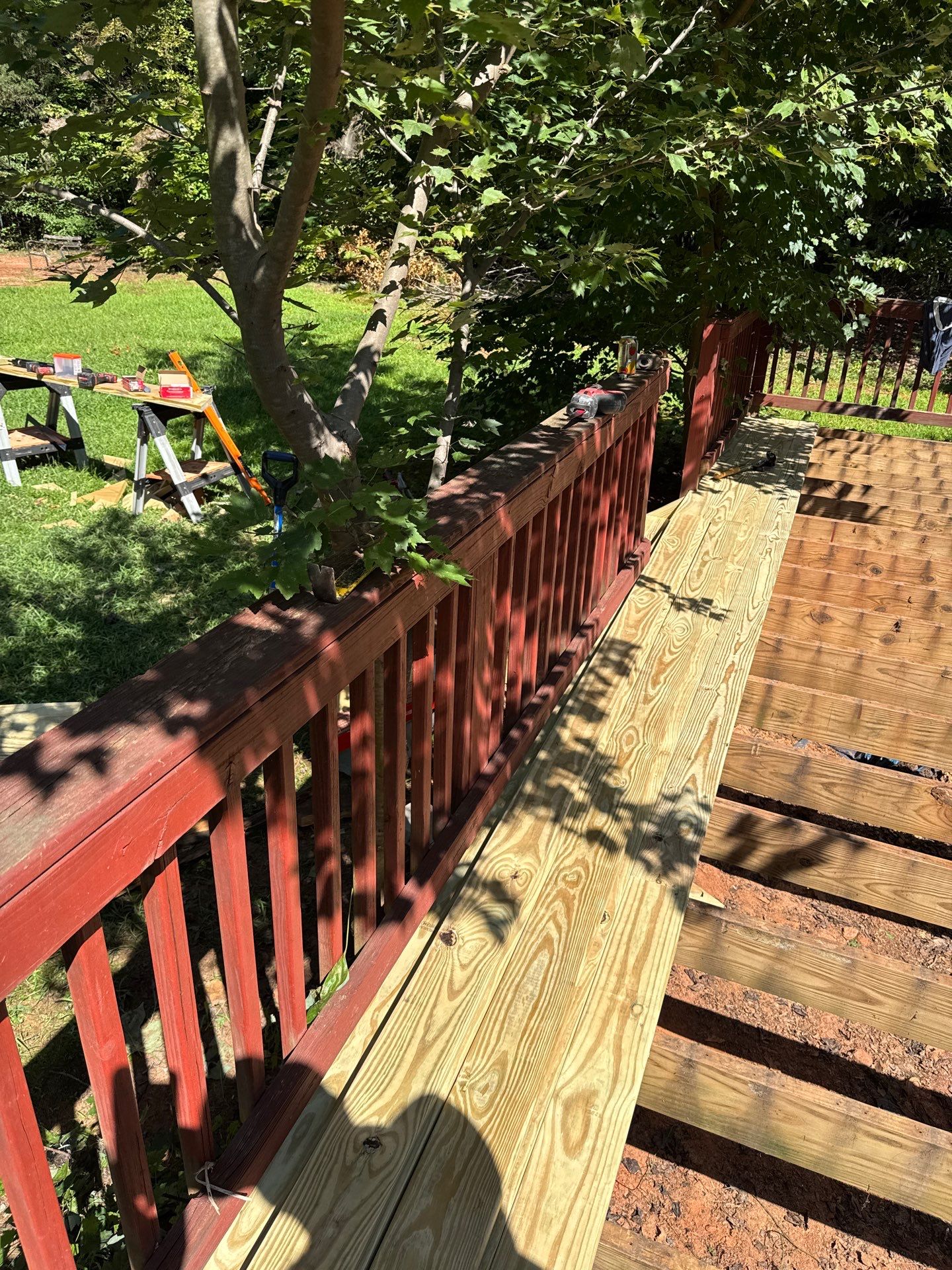 Deck Redecking & Custom Stair Rebuild by A Step Above Handy LLC
