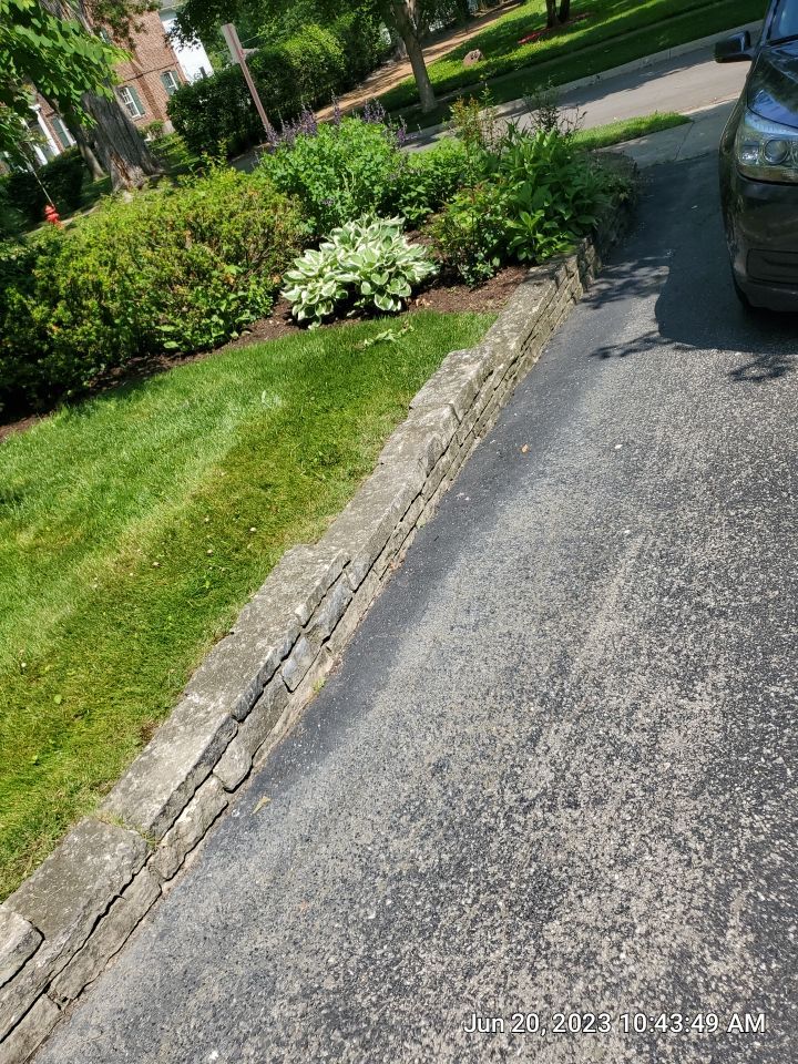natural stone cleaning using Algaecide, soft wash soap by Northern Power Washing LLC.