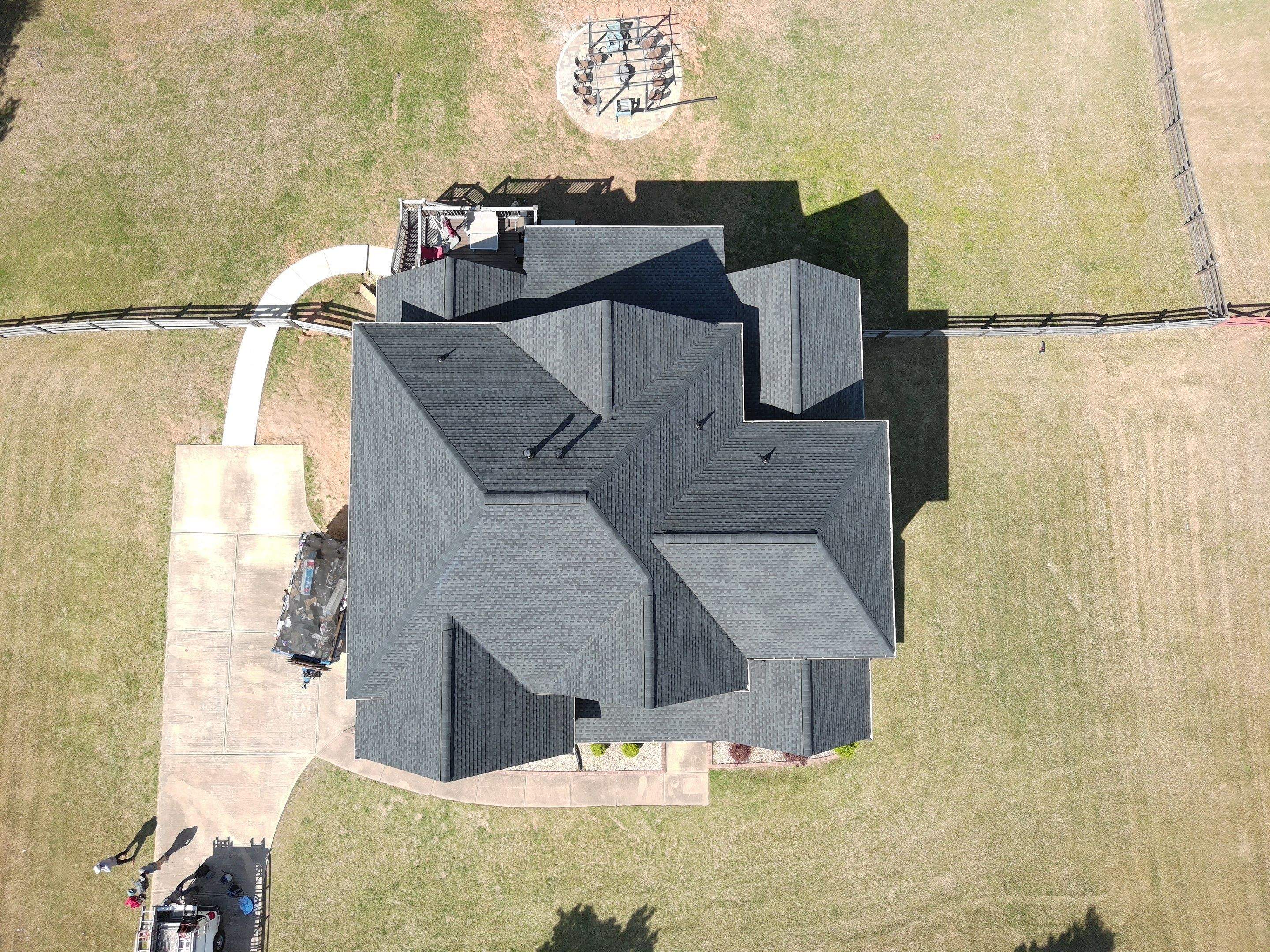 New roof installation and shingle colors by Rhino Restoration