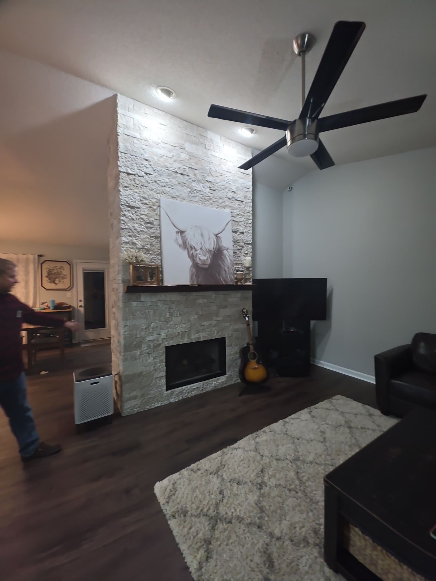 Holly Springs Fireplace Transformation — Full-Height Stone Feature Wall
 by Elite Remodeling and Design LLC