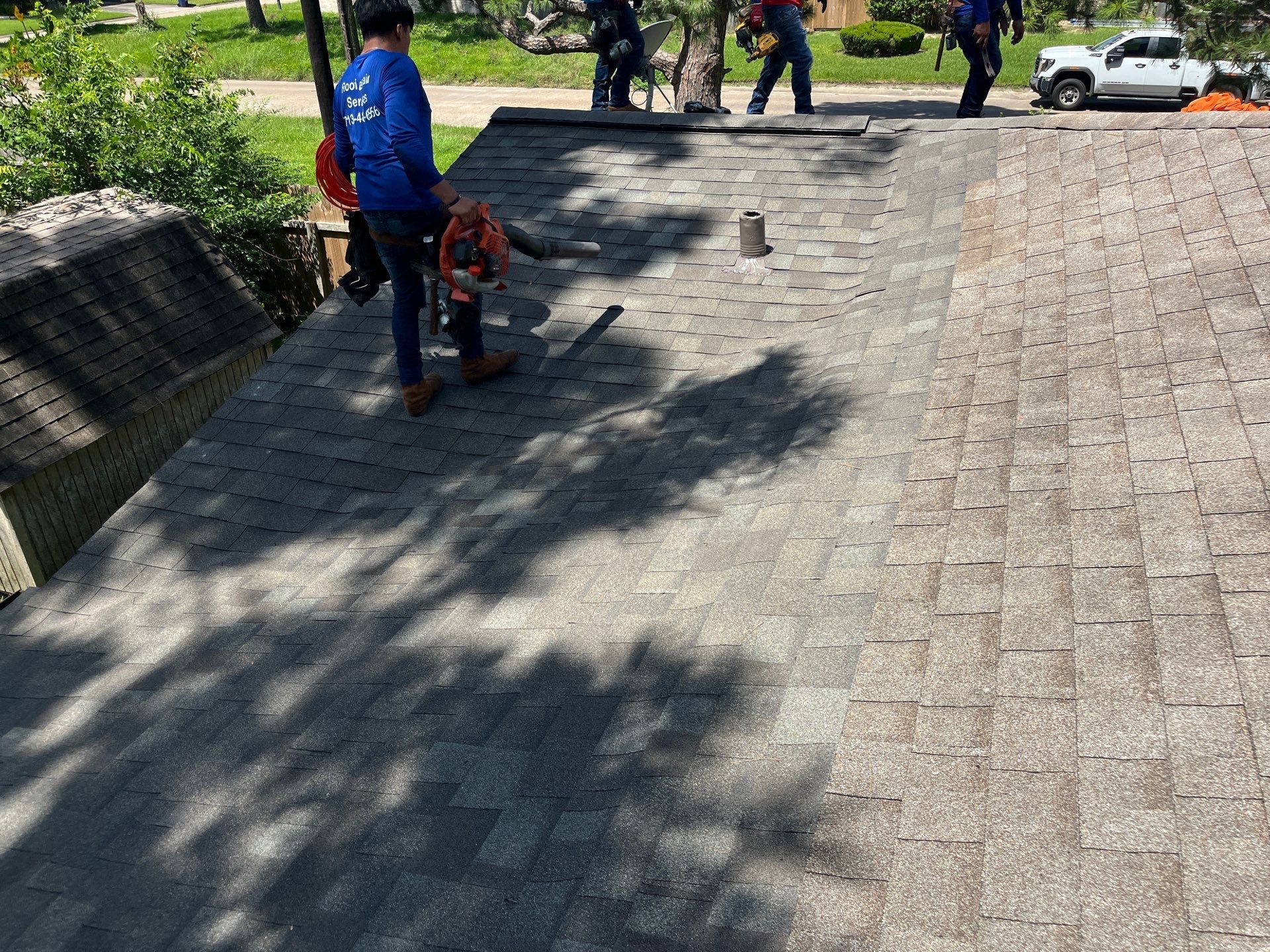 Residential Roofing Installation using Owen's Corning Duration (Lifetime) Shingles by Roof Repair Company