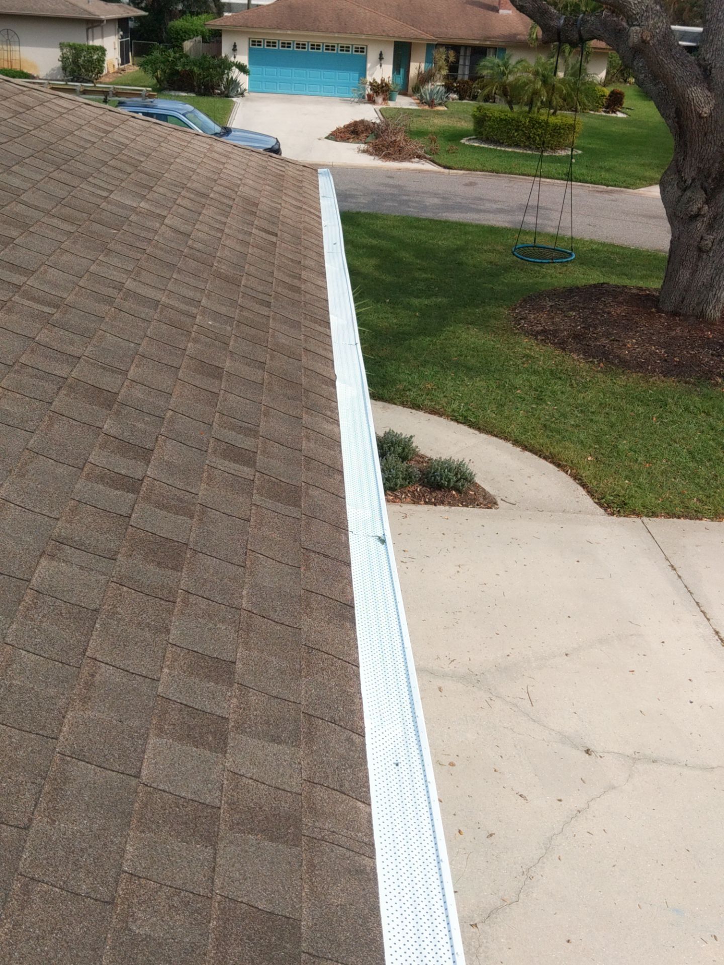 Leaf Guard System Installation in Sarasota FL by Gutter Professors
