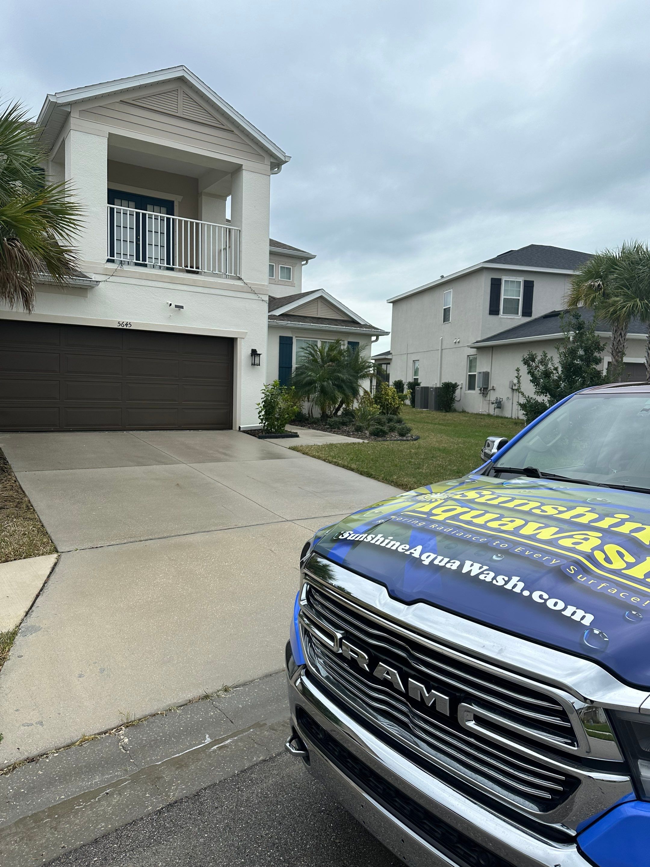 Complete House Wash and Exterior Surface Cleaning in Artisan Lakes Community, Palmetto, FL by Sunshine AquaWash
