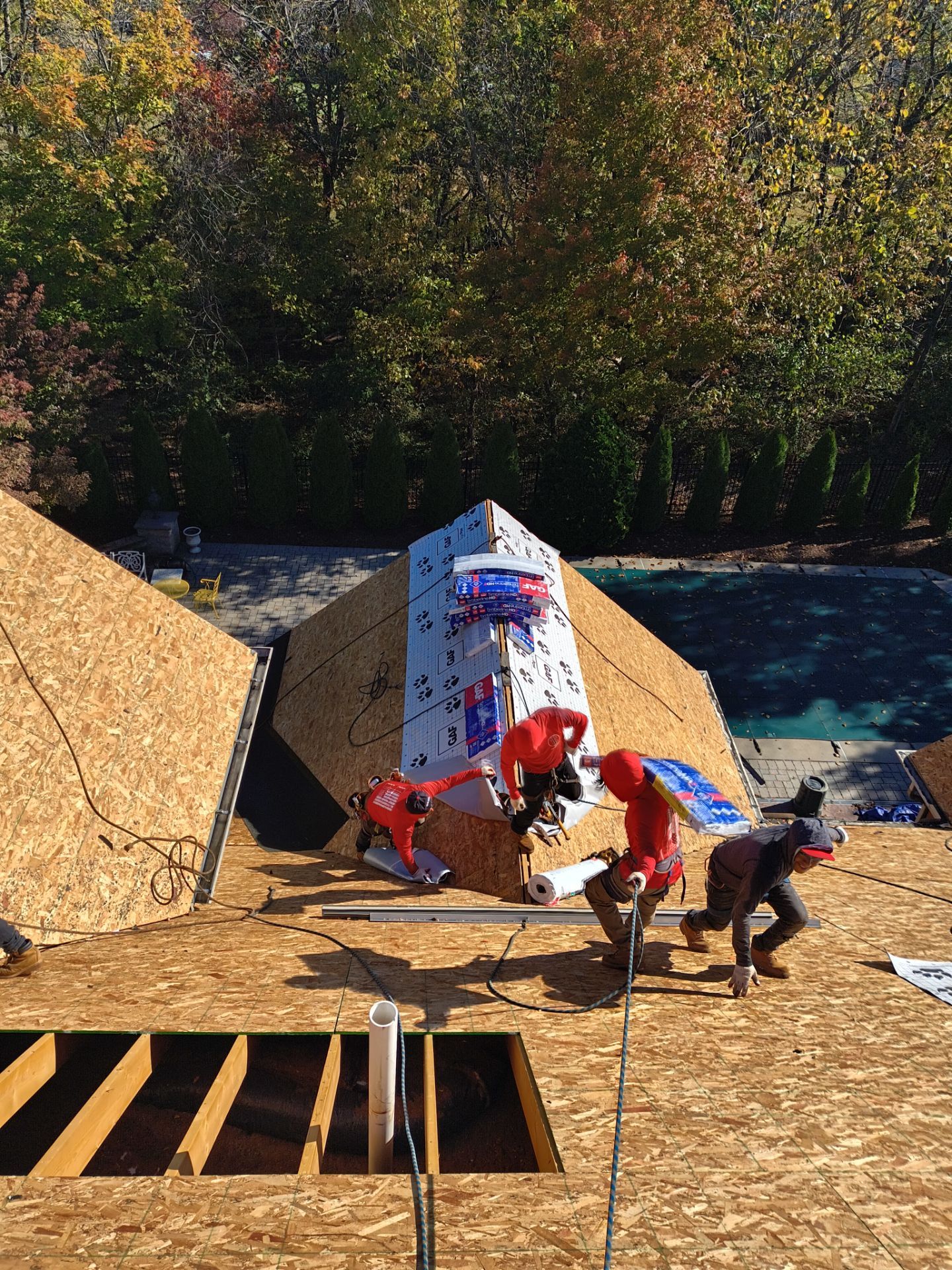 GAF SYSTEM INSTALL WEATHERED WOOD  by Teflon Roofing
