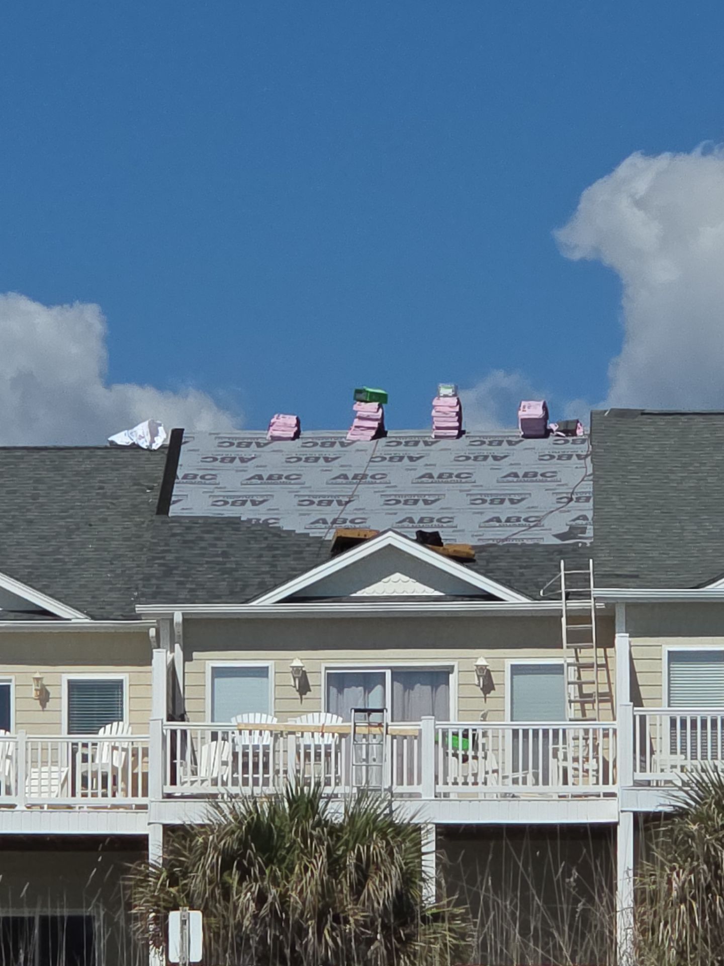 Residential Roof Replacement with Owens Corning Estate Gray Shingles in Surf City, NC by RGR Construction and Roofing, LLC