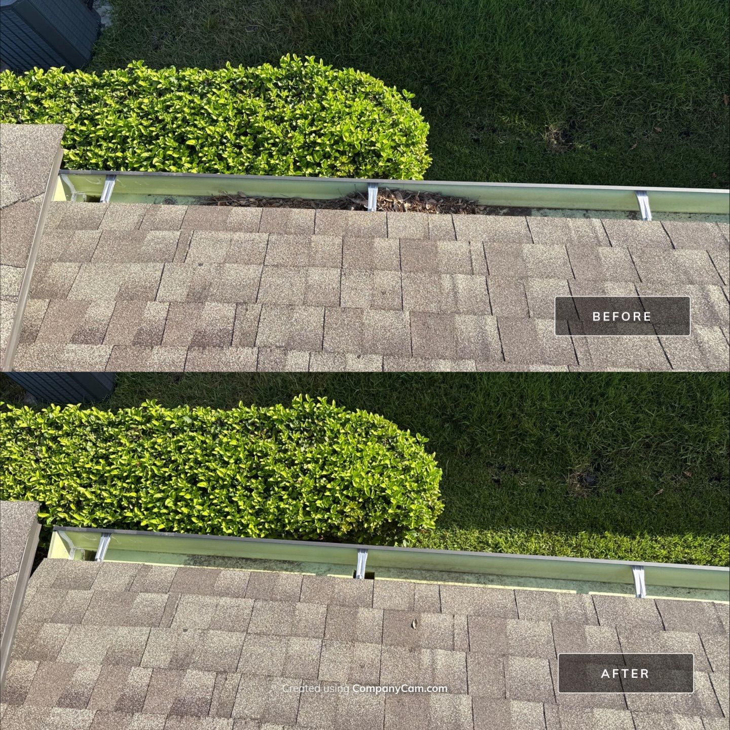 Gutter Cleaning Over Screen Enclosure – Greenbrook Village, Lakewood Ranch, FL by Sunshine AquaWash