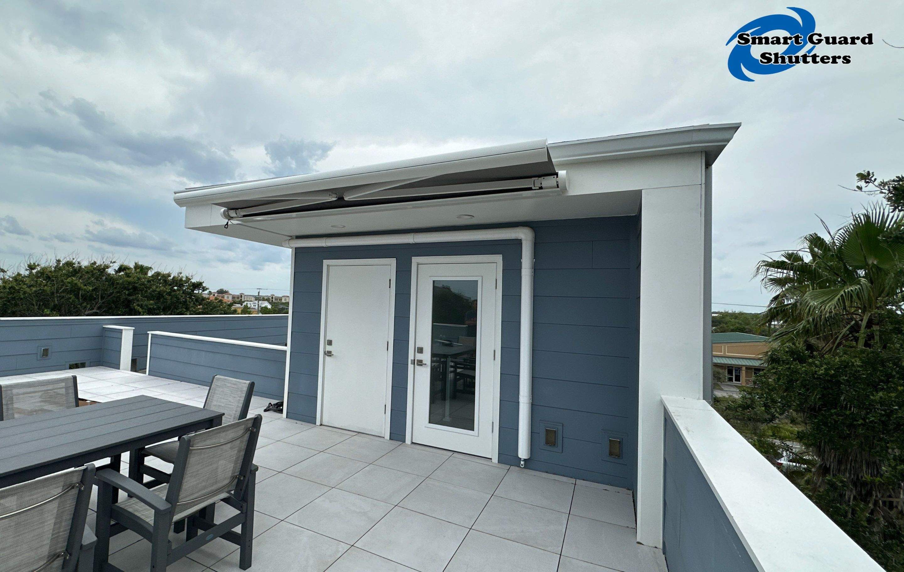 Retractable Awning in Hogan Sparrow by Smart Guard Shutters