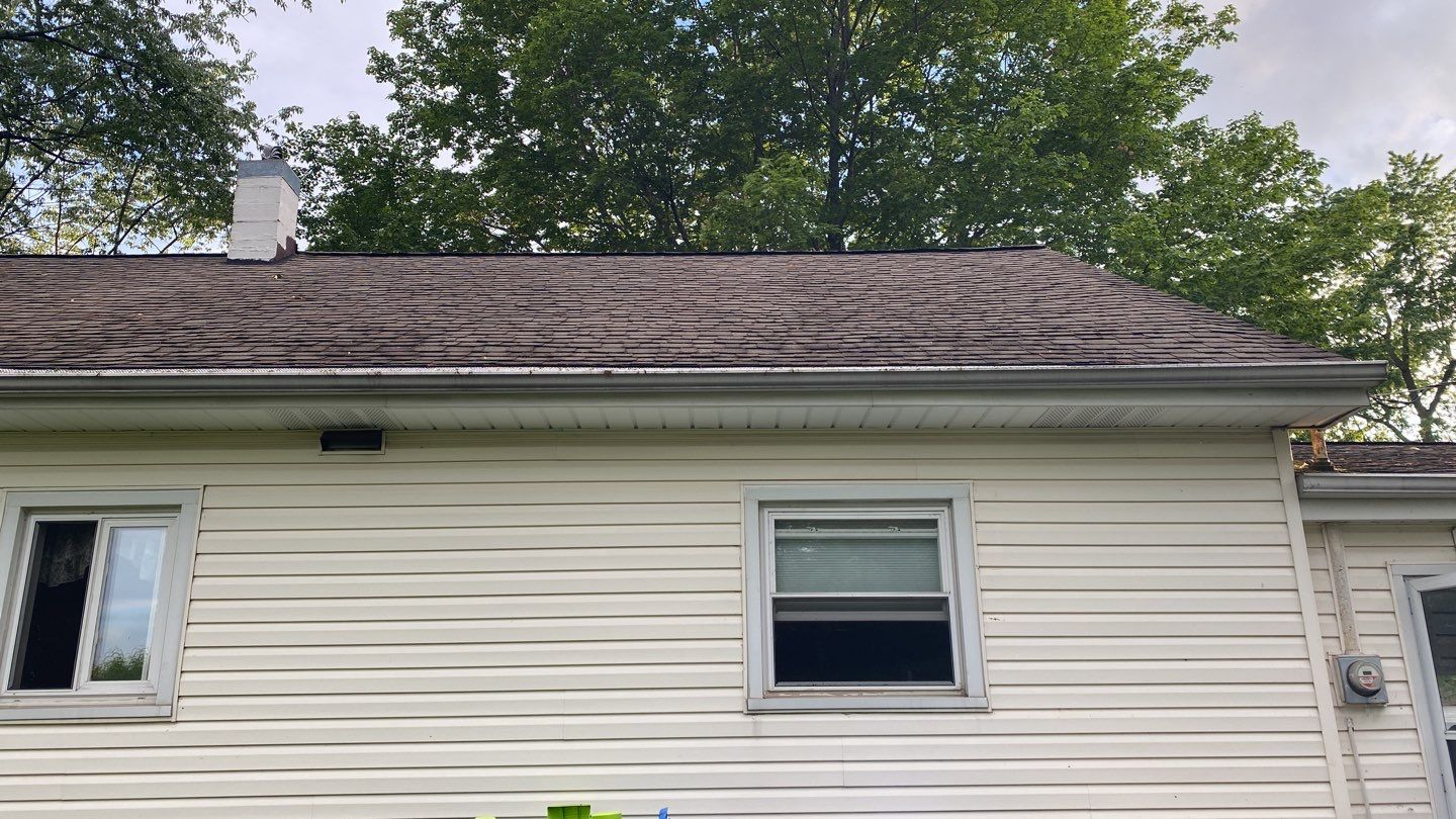 Metal Slate Shingle Roof Replacement After Hail Damage in Columbia City, Indiana by 4Ever Metal Roofing