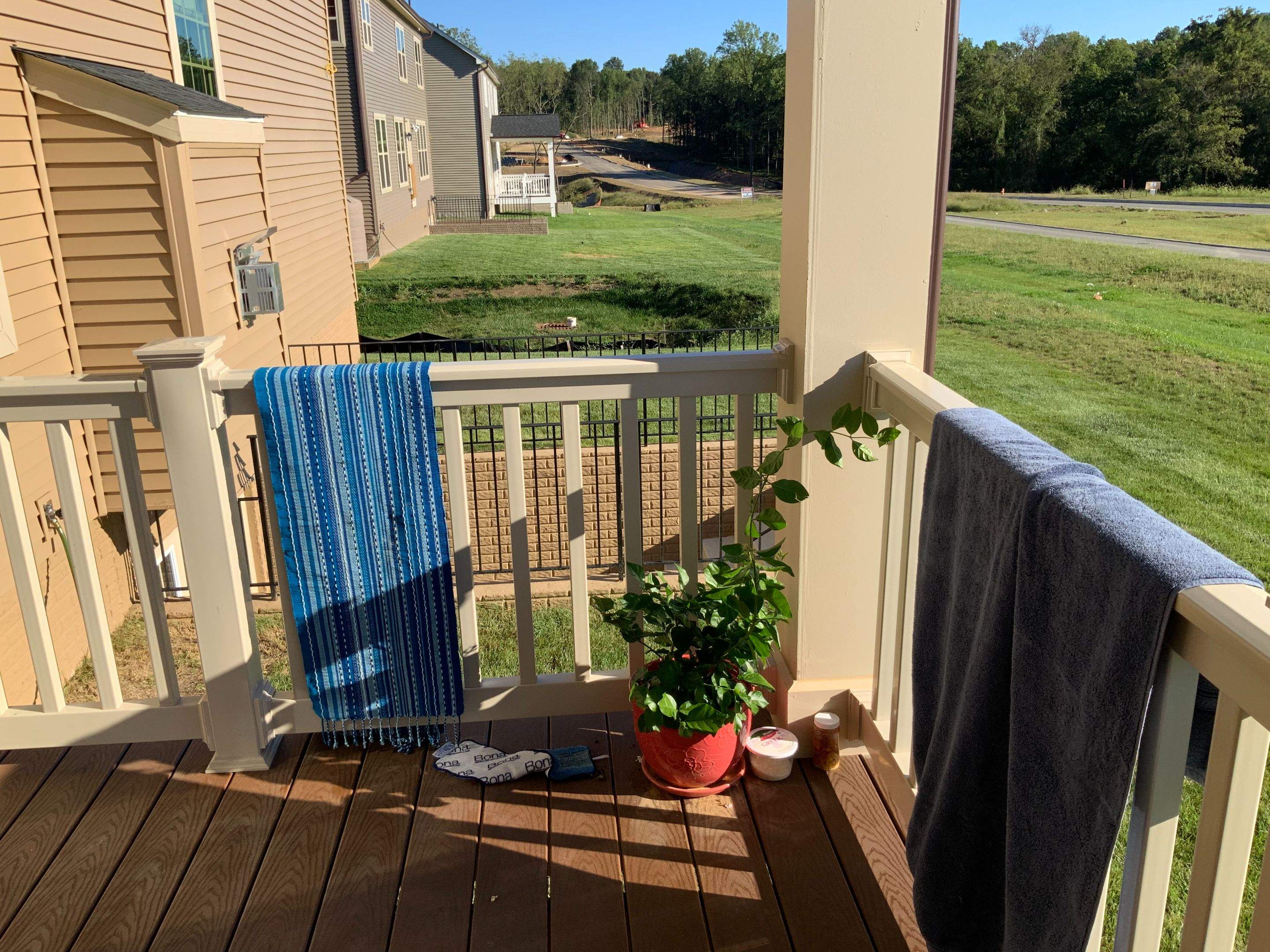 Deck Installation using New Vinyl Gate  by Alpha Design Services