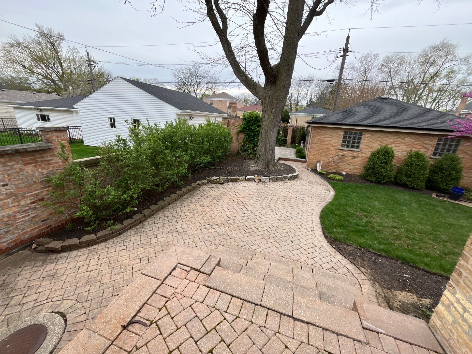 Brick repair, CSS, and stone cleaning by Northern Power Washing LLC.