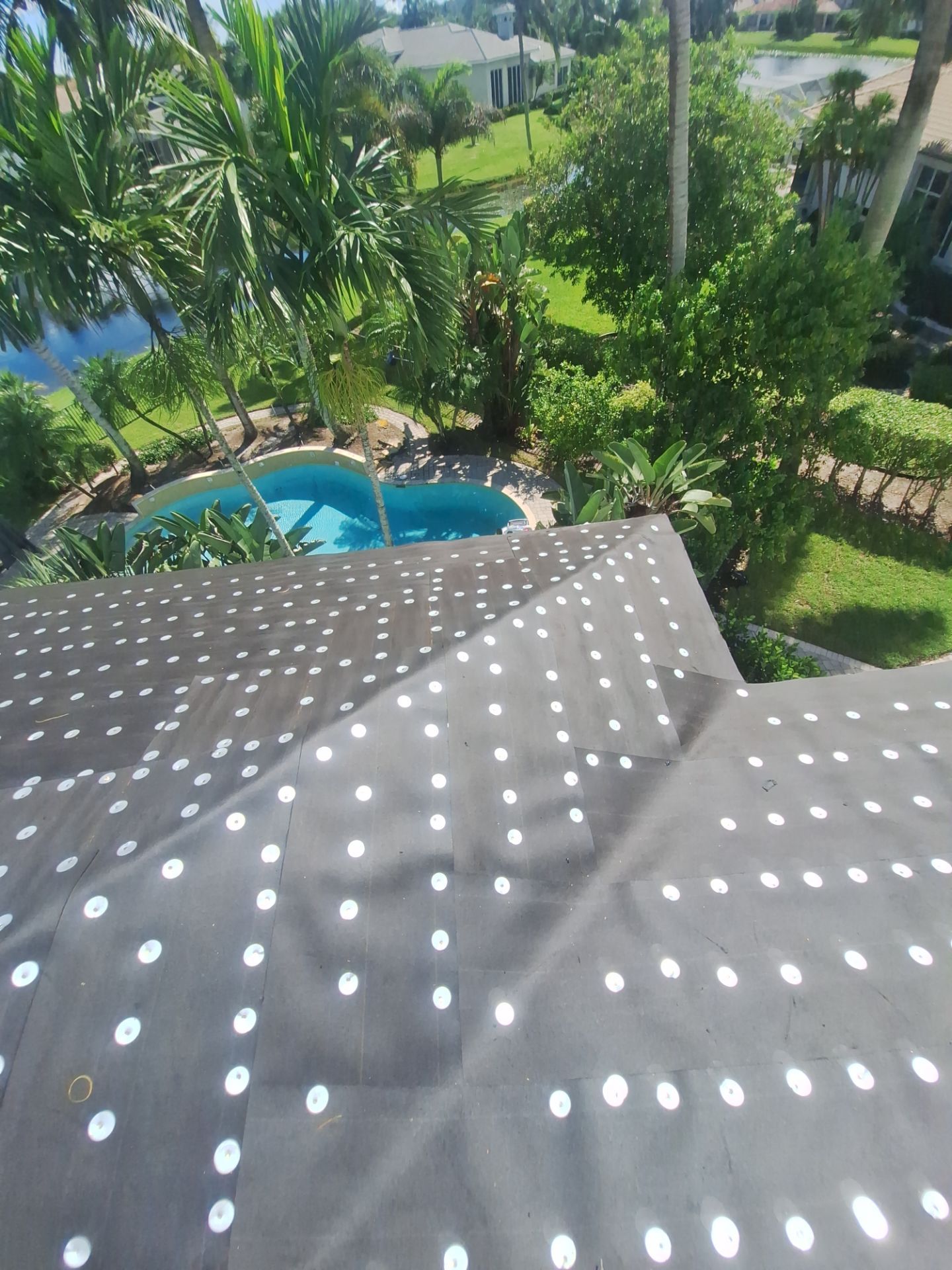 Residential Roofing Installation using 1" Nail strip metal roof by BLUES BROTHERS ROOFING