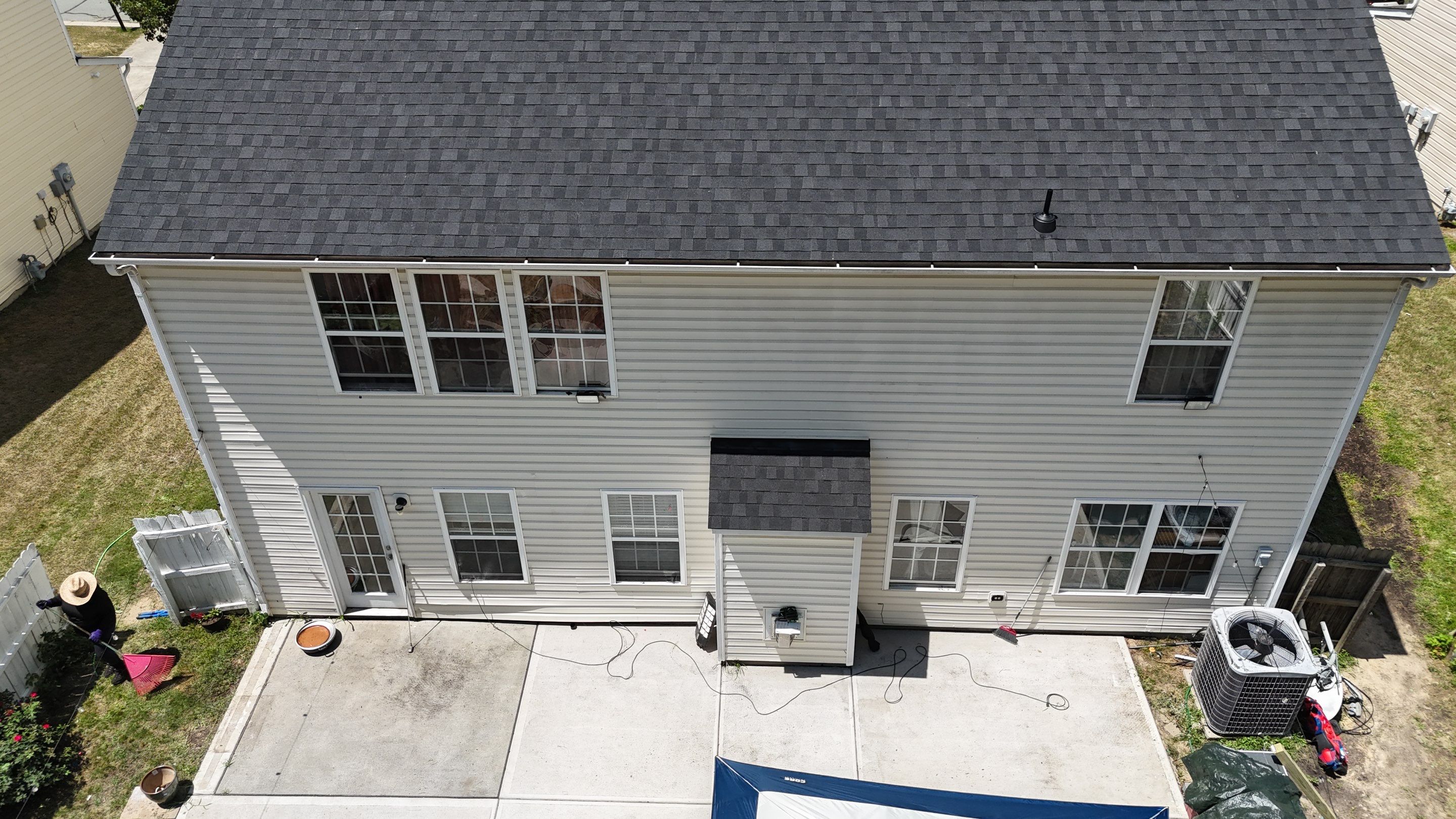 Roof replacement by wind damage by Just Brilliant Restoration JBR