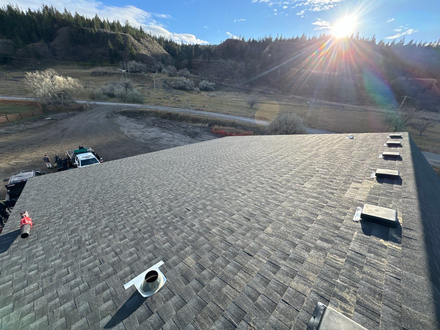 Commercial Roofing Installation using GAF Timberline HDZ by Top Notch Roofing Inc