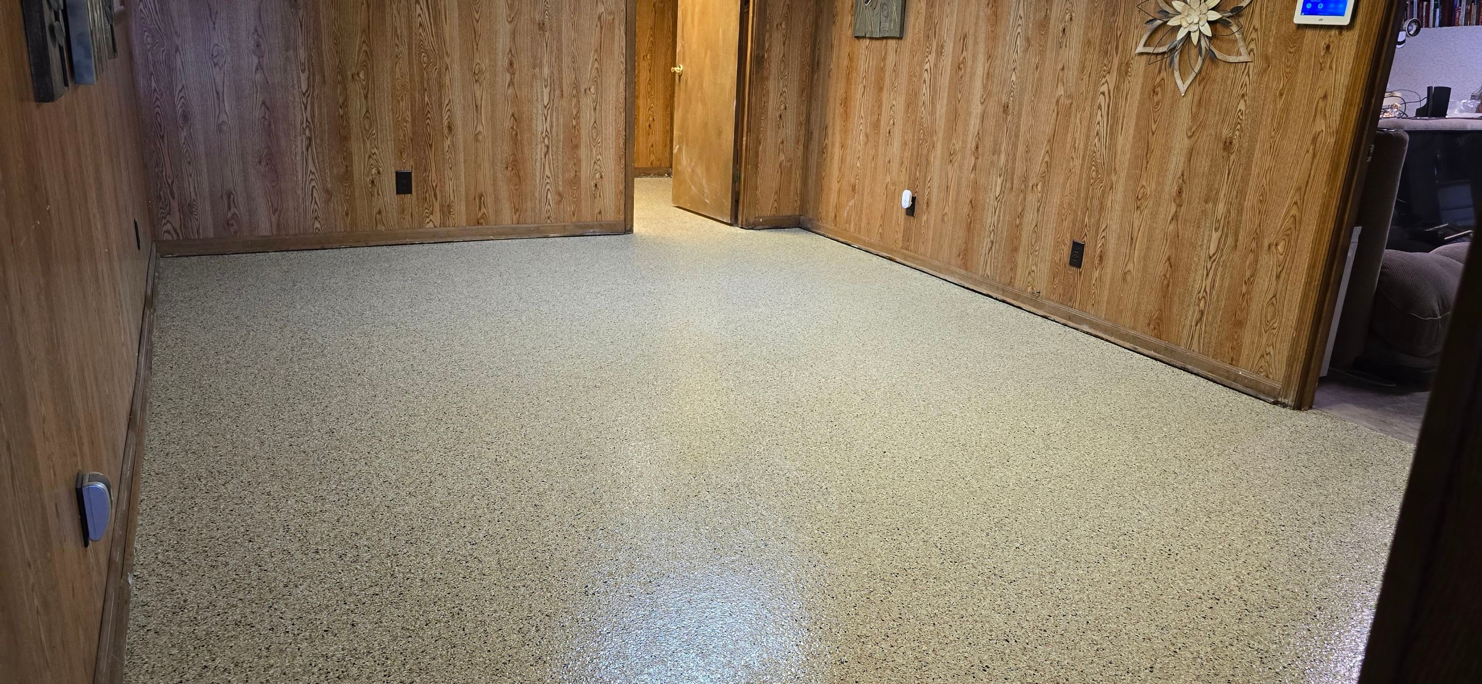 Sidewalk & Basement Using Shoreline by Elite Floor Solutions