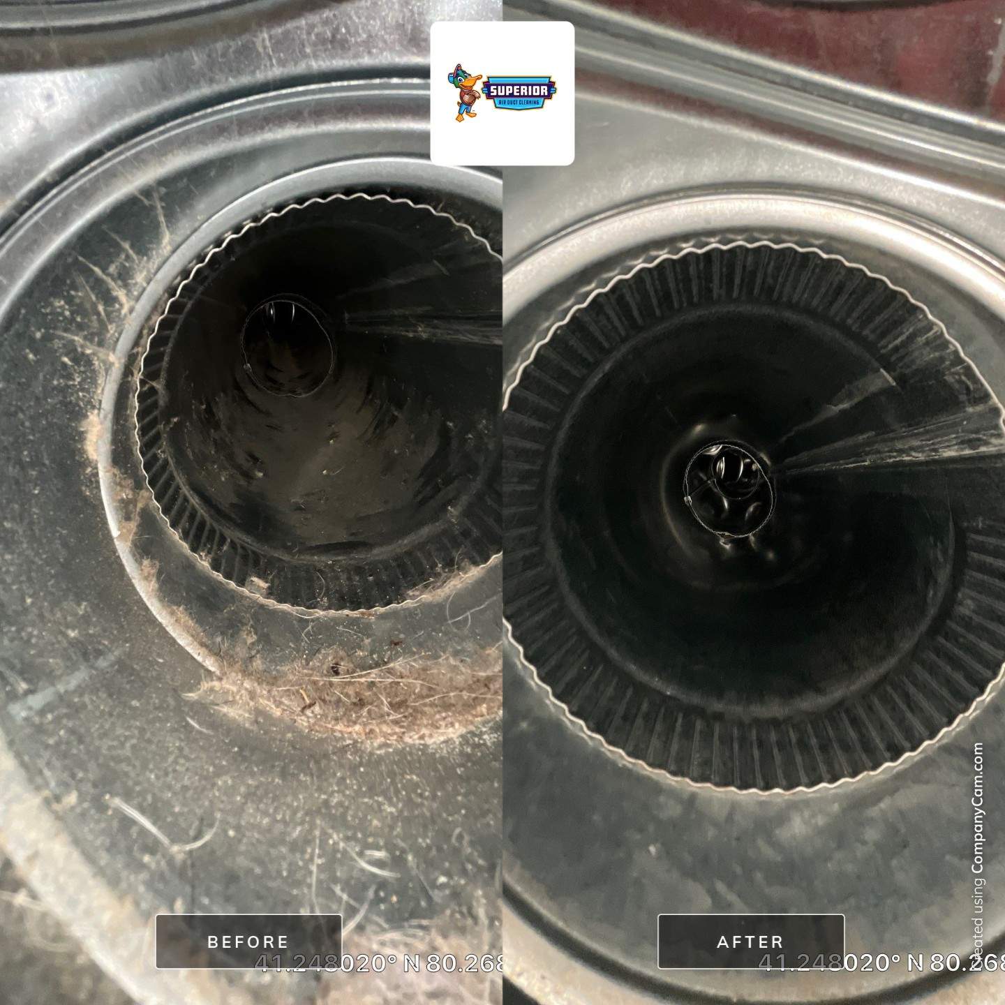 Air Duct Cleaning With a Vacuum Truck in Mercer, PA. by Superior Air Duct Cleaning