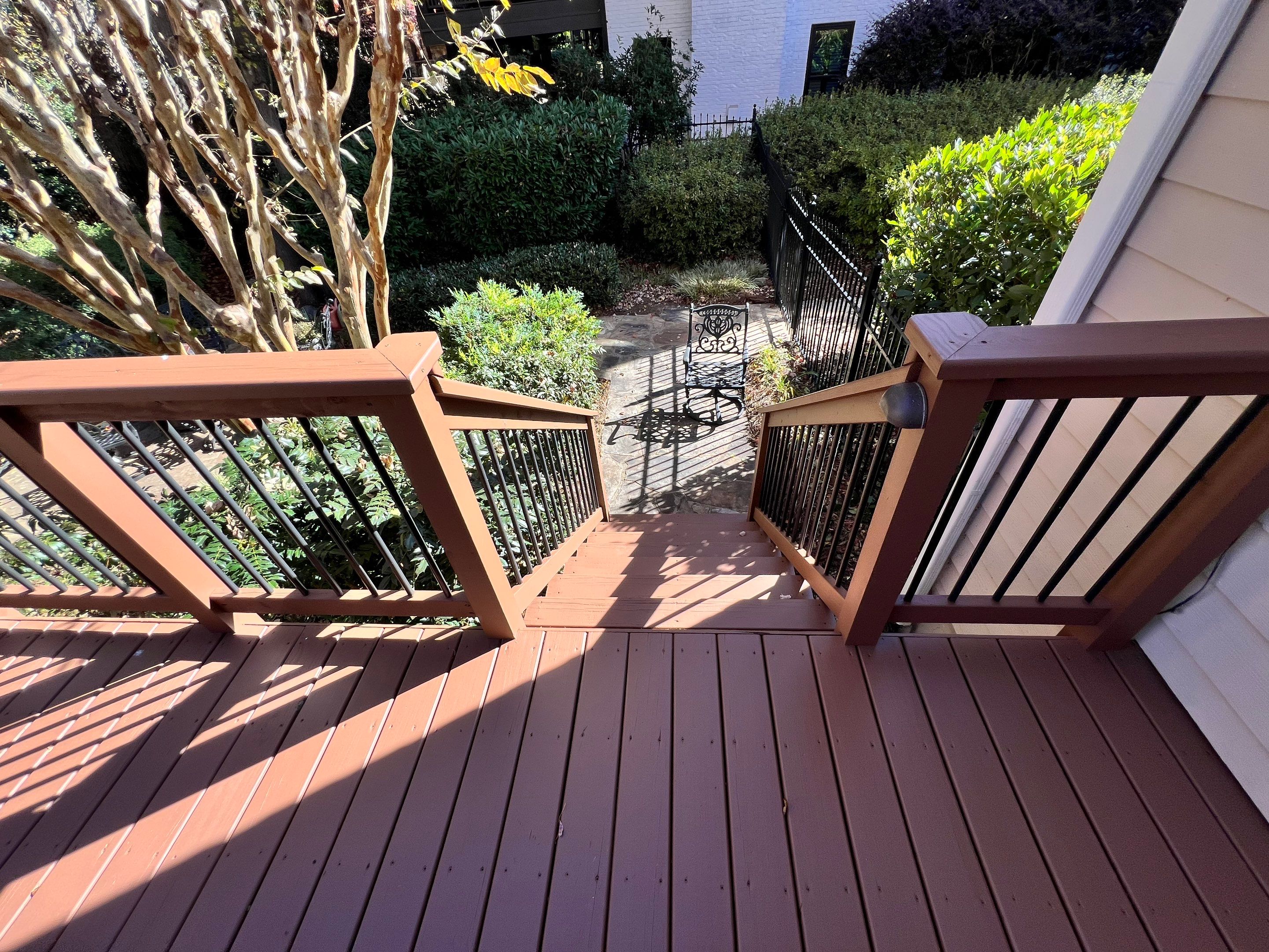 Exterior Deck and Pergola Staining Project in Kennesaw by Swift Home Renovations