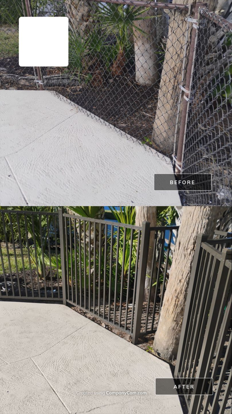 Bronze Commercial Aluminum Pool Fence for Sorrento Place Condos by True Fence LLC