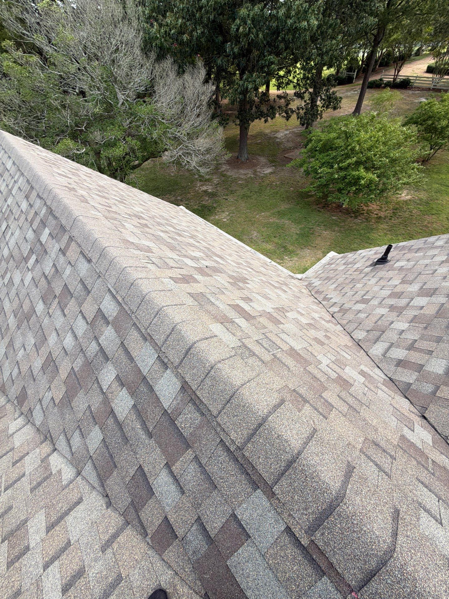 Roof Replacement and White Gutter Installation in Gloucester by Cade Construction
