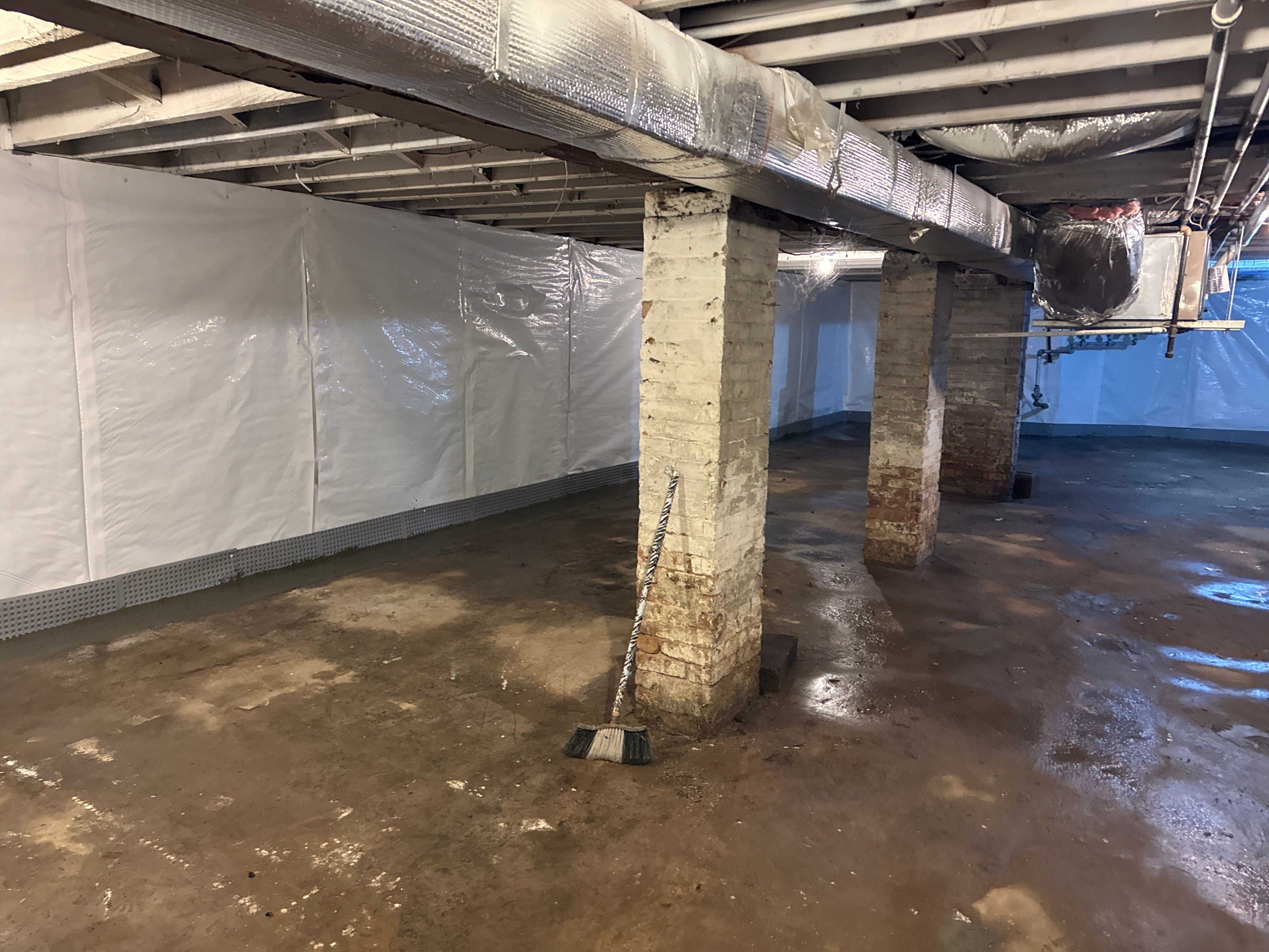 Interior French Drain & Wall Vapor Barrier in Newark, NJ  by Pure Service Pro, LLC 