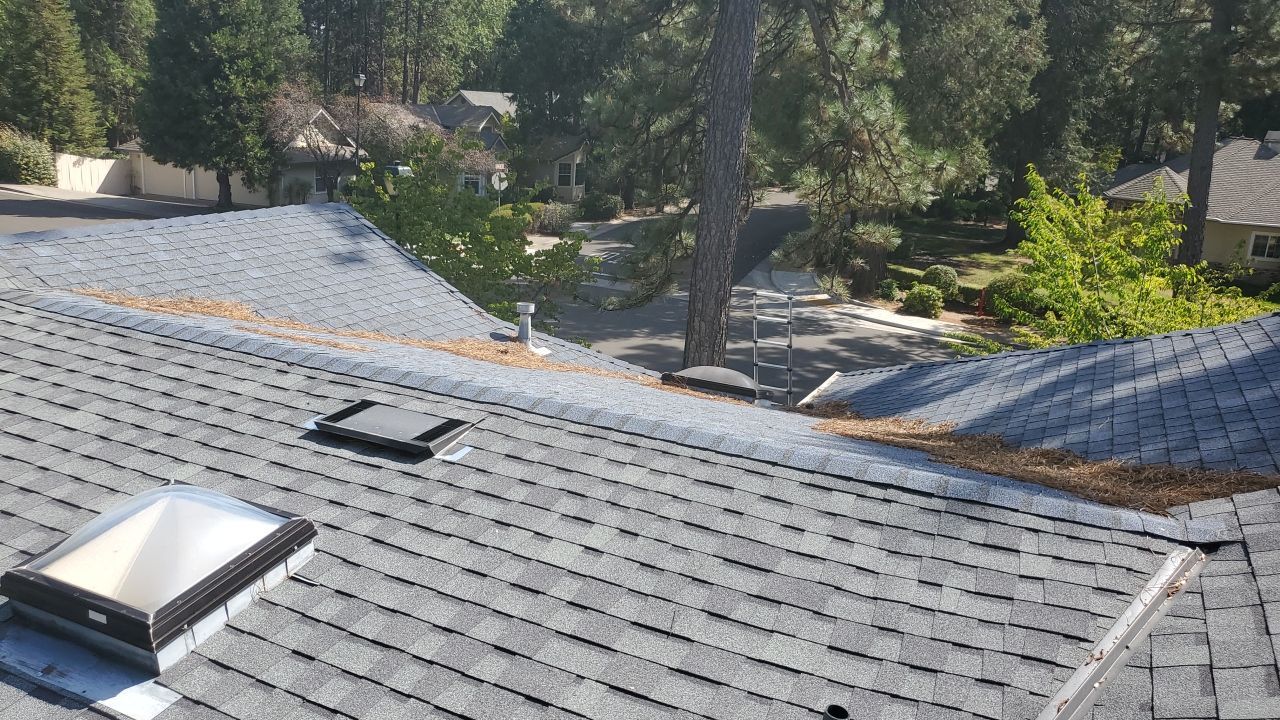 Attic Insulation, Roofing, and Solar for this in-town home by Byers Enterprises 
