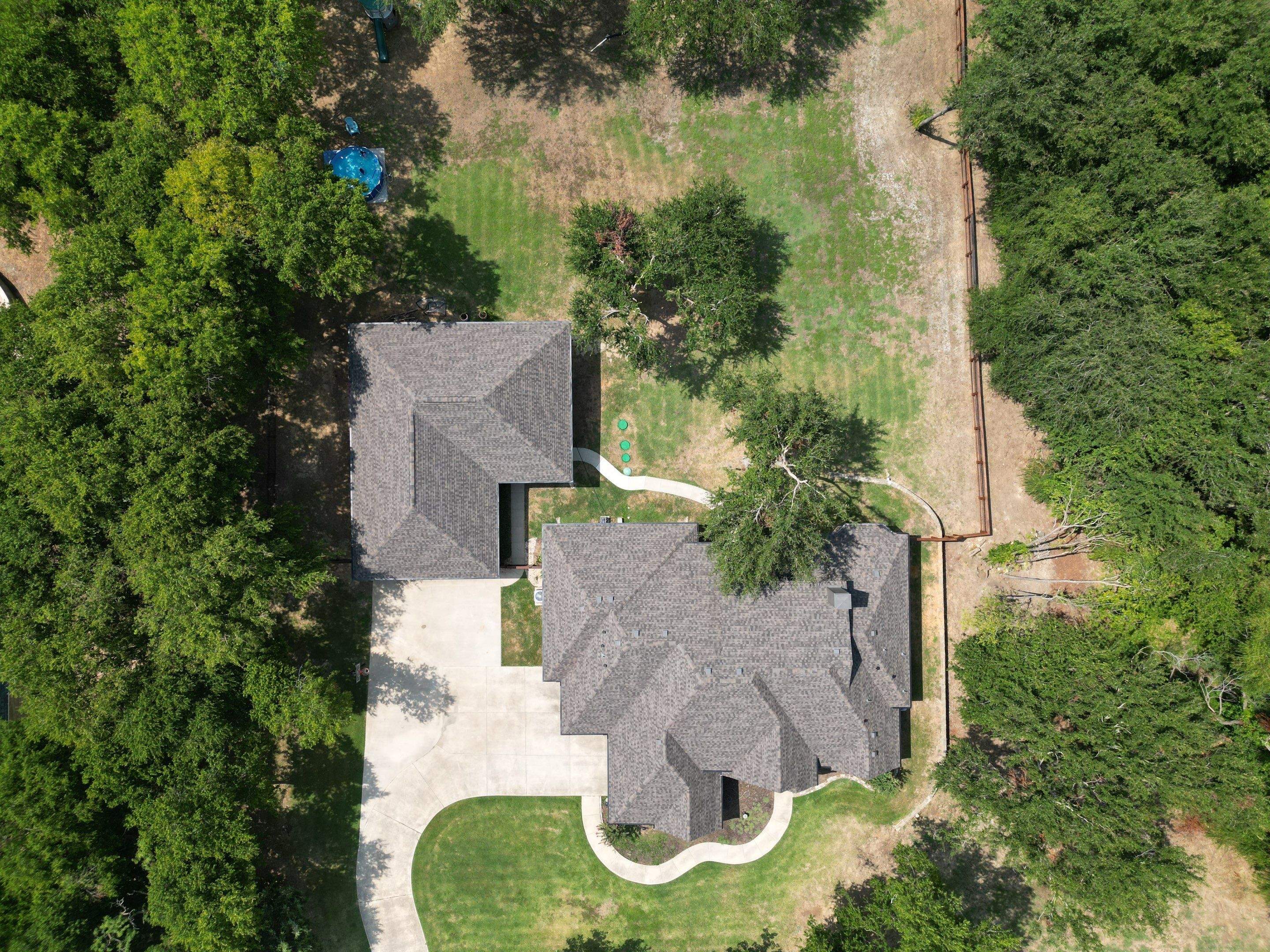 Final Roof Drone Shots by First Out Roofing 