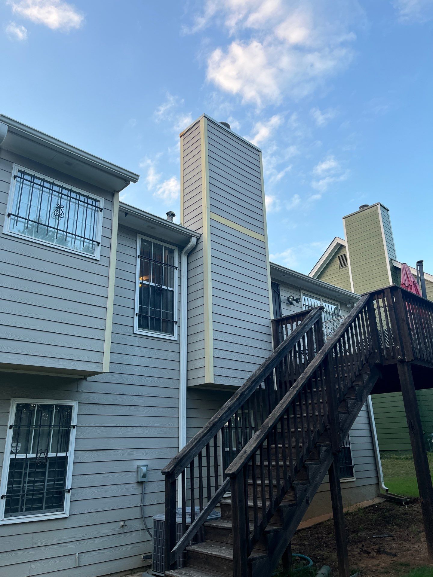 Rotten Wood Replacement with James Hardie Products by Nelson Exteriors 