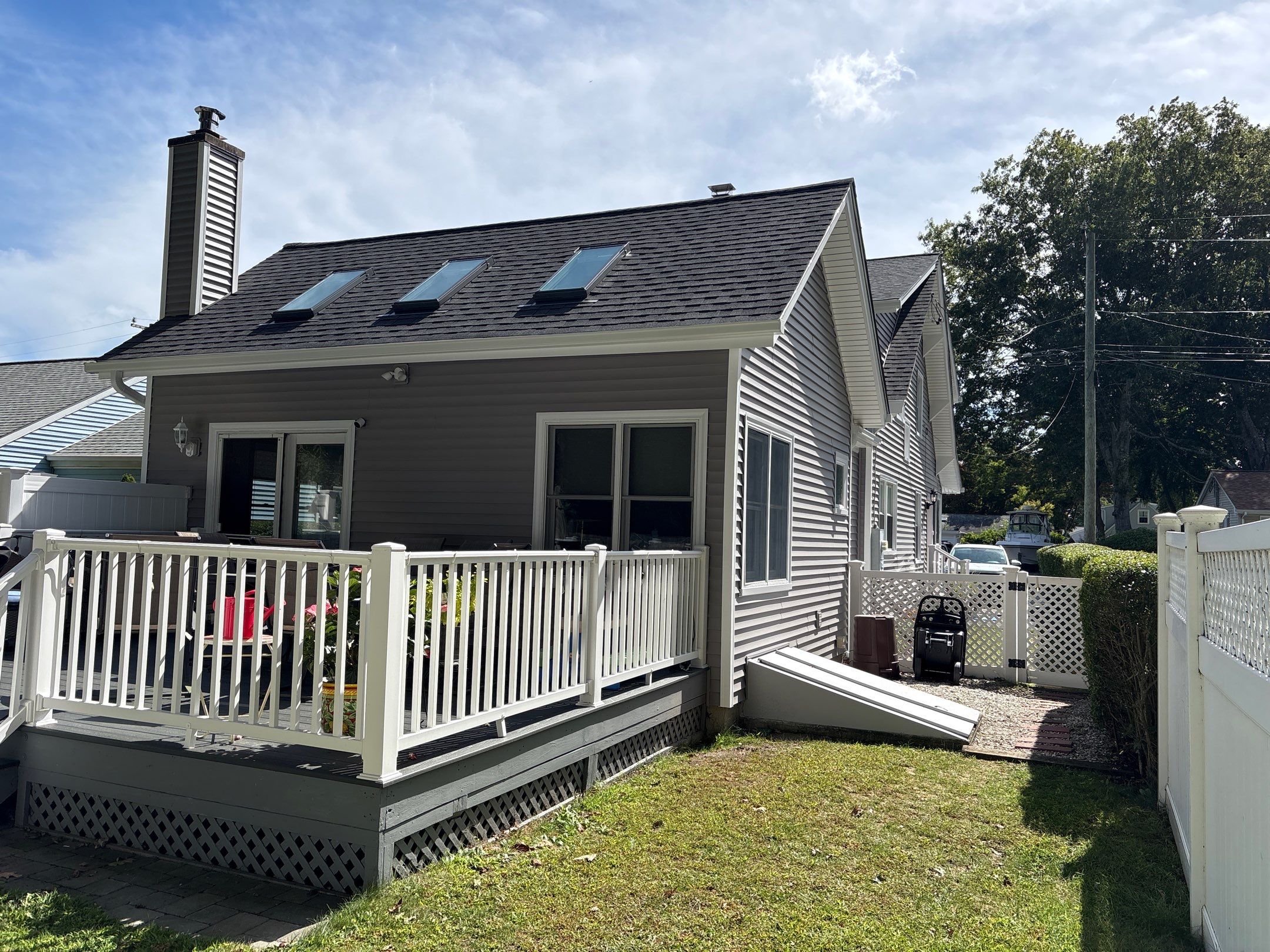 Siding using Cert. Monogram D/4 x 12'6" clapboard, Granite Gray by DiGiorgi Roofing and Siding Inc