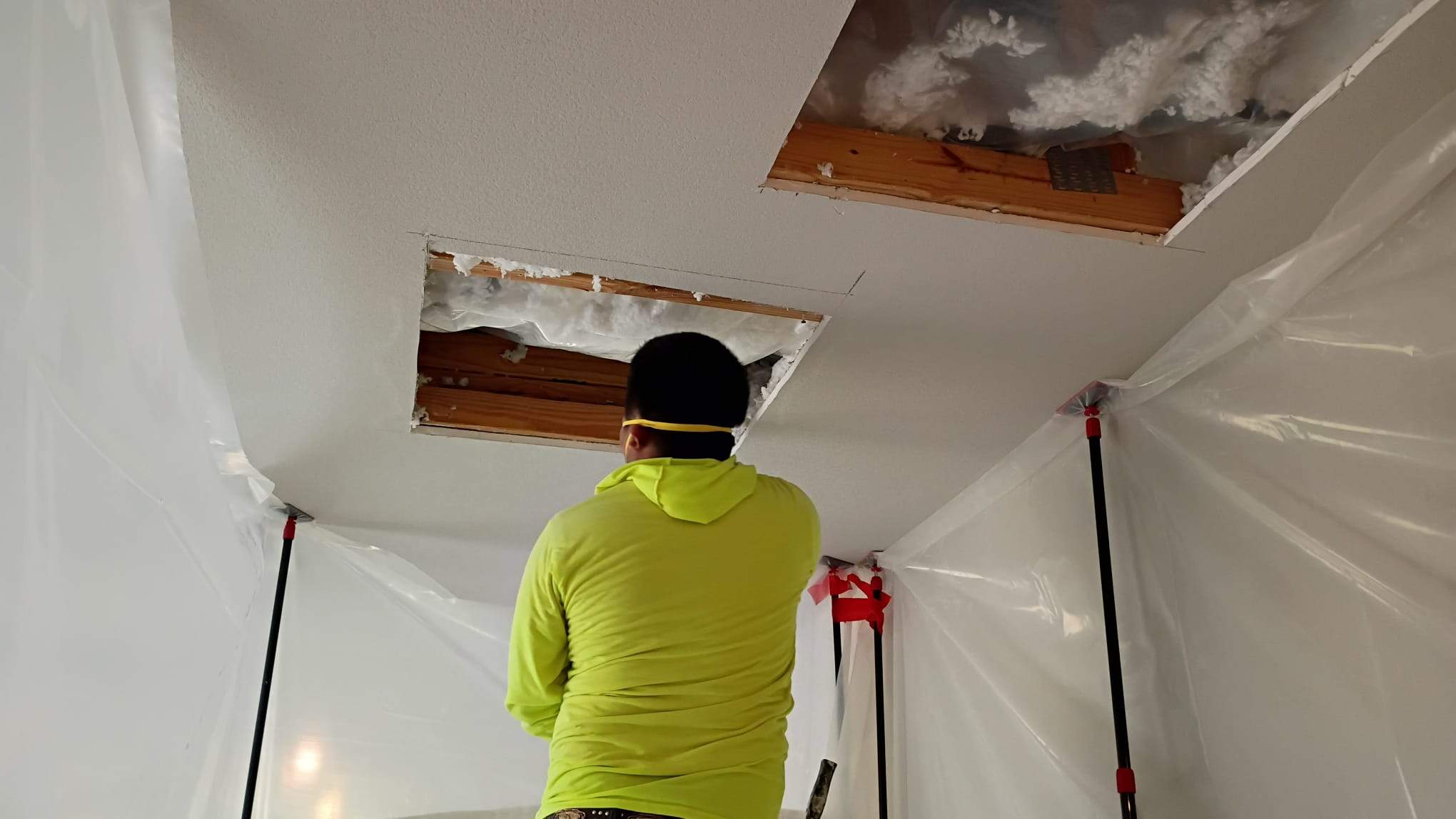 Water Damage Mitigation and Interior Ceiling Restoration in Leander by Caliber Restoration LLC