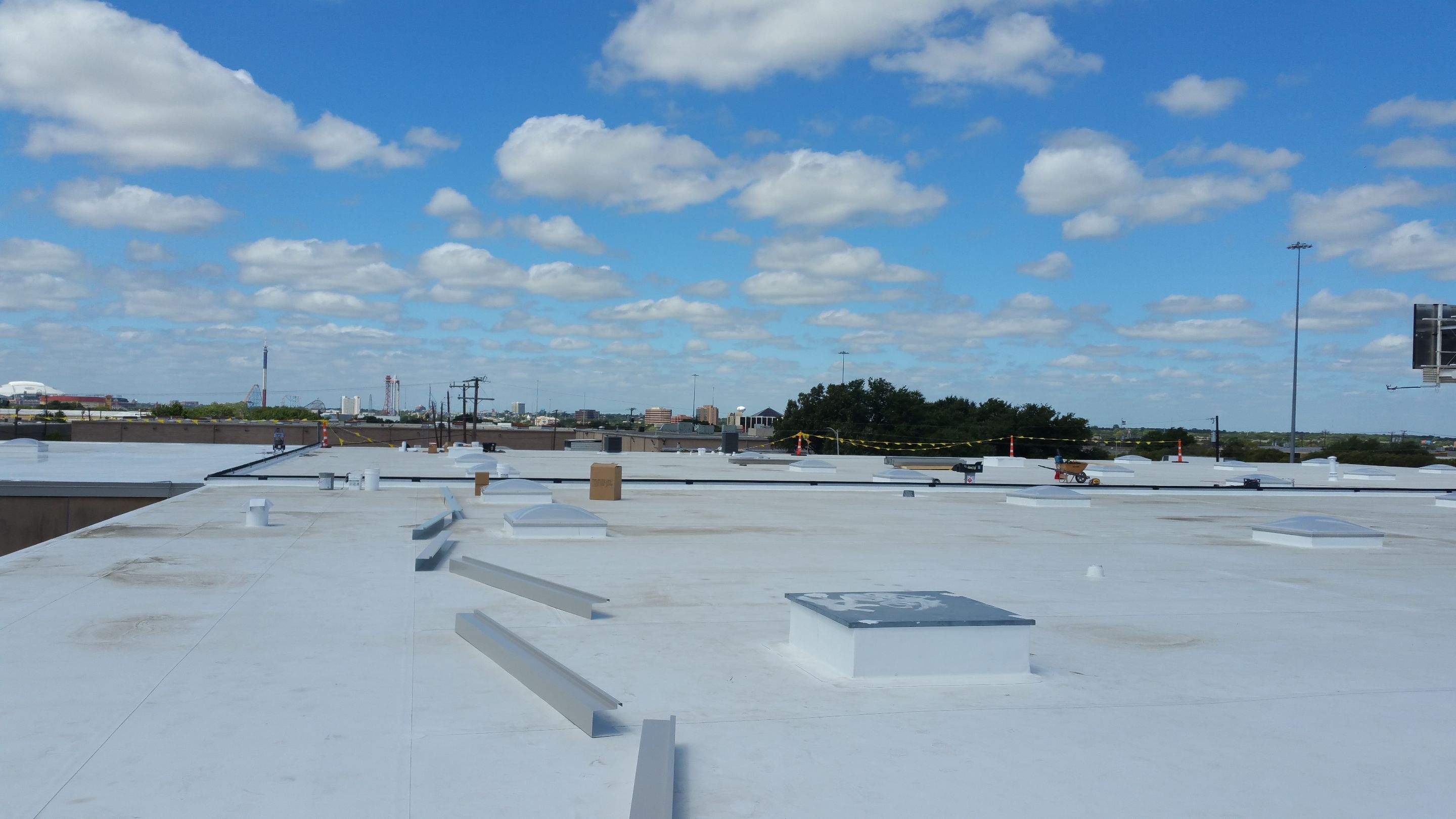 Massive Storm Damage Project - Factory in Arlington by First United Roofing & Construction