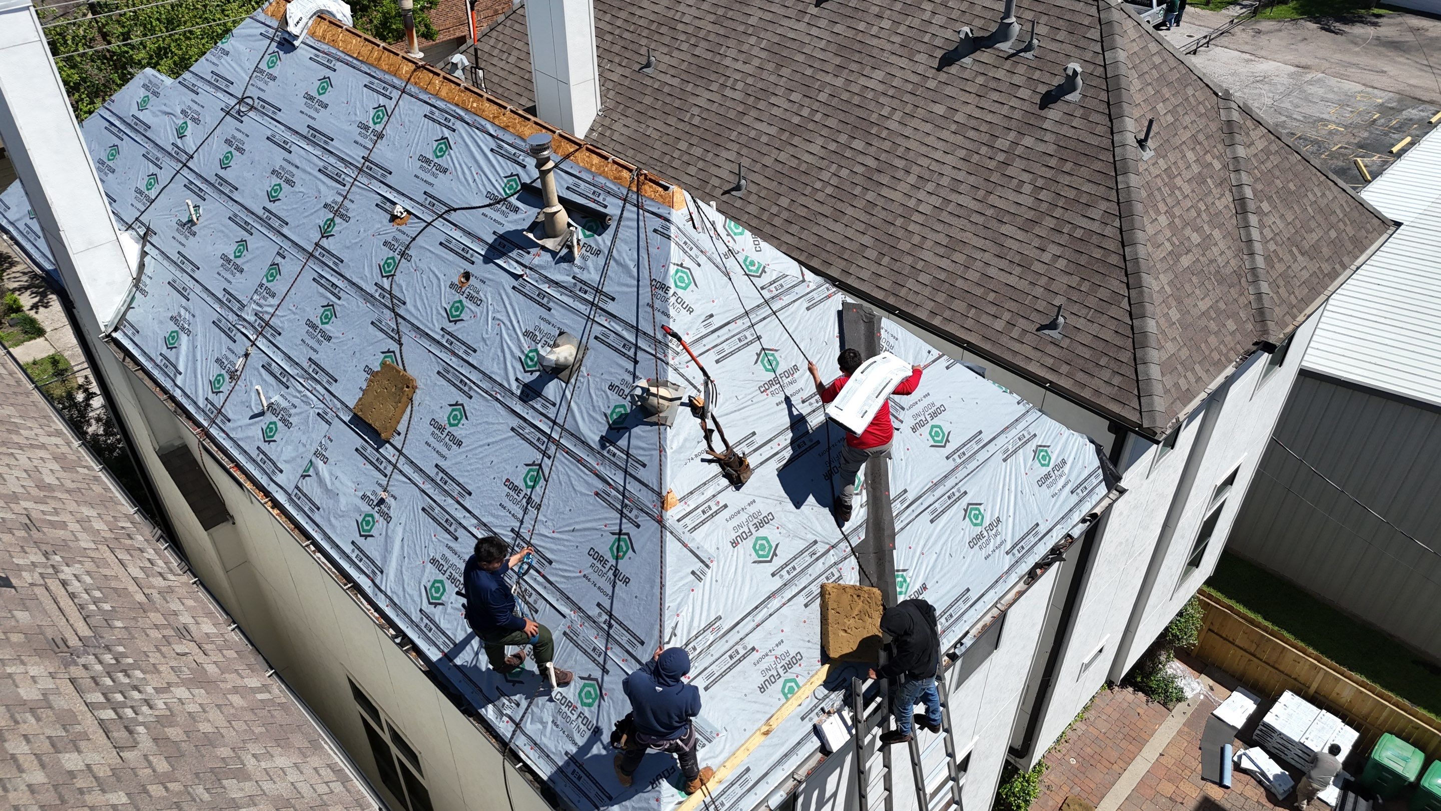 Roof Replacement using IKO Nordic in the Heights! by Core Four Roofing