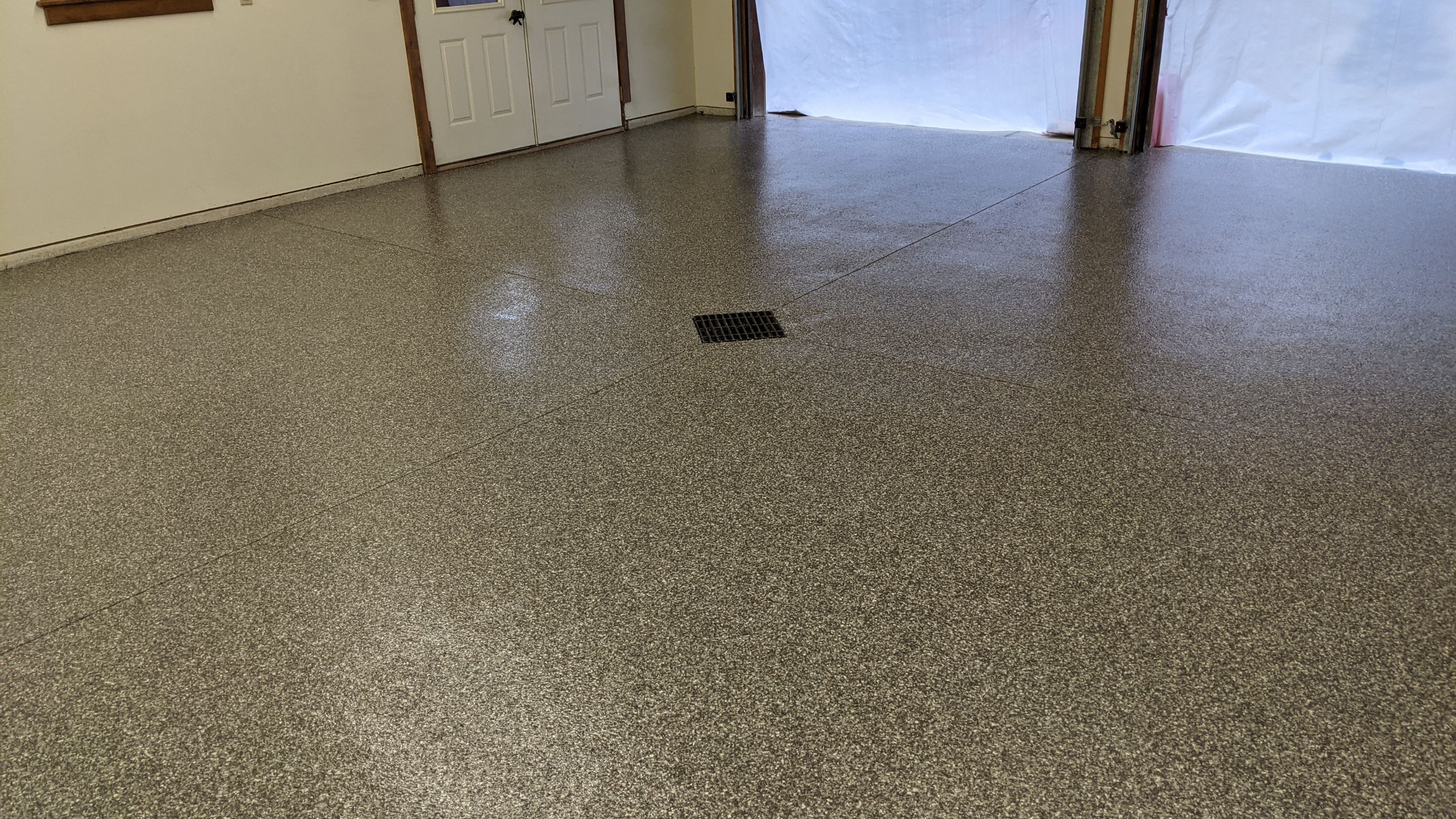 Garage Transformation using Silver Creek by Croc Coatings, LLC