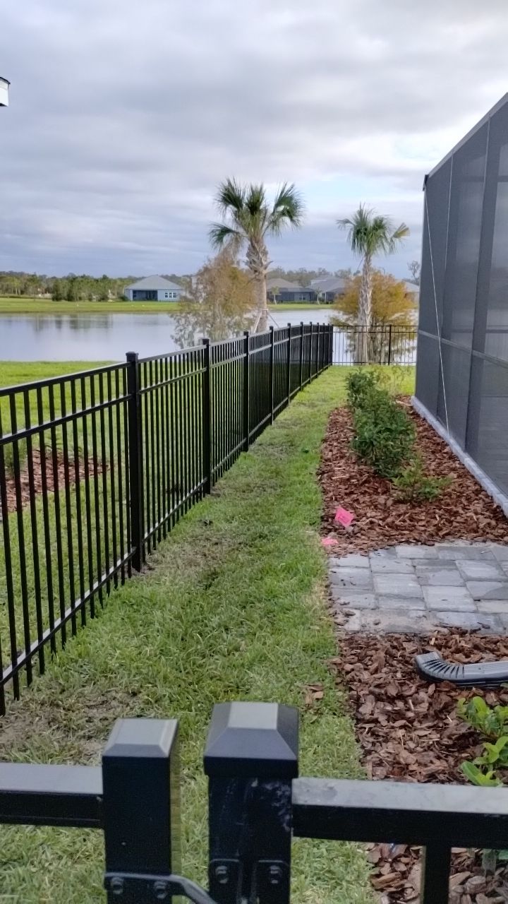 Aluminum Fence Installation using 3 Rail Aluminum Fence by Asap fence and gates, LLC