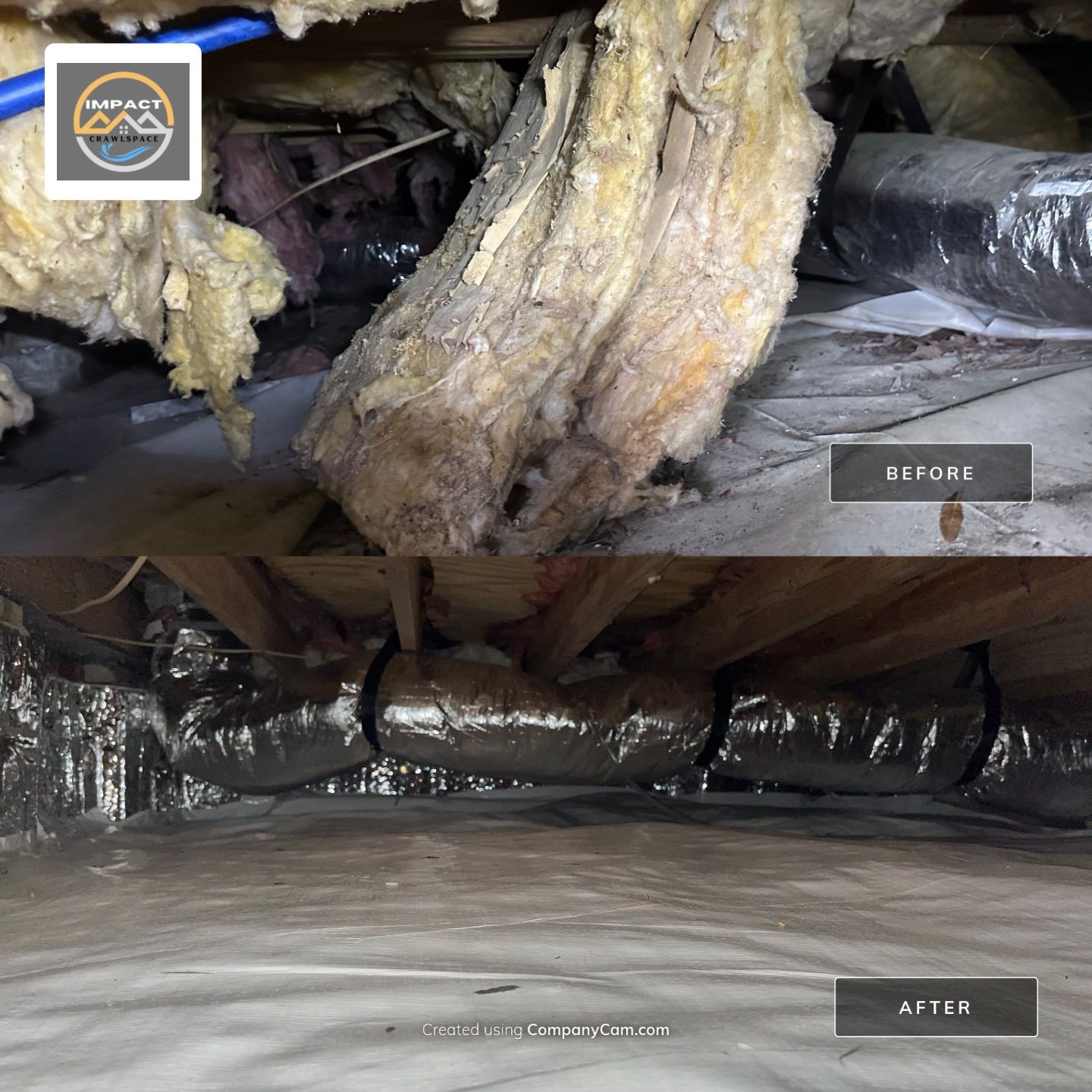 Impact Choice Encapsulation on a low crawlspace. by Impact Crawlspace