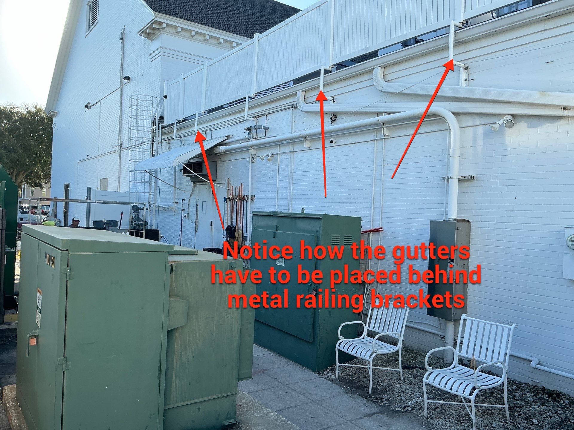 Round Downspouts and Seamless Gutter Installation in Tampa FL by Gutter Professors