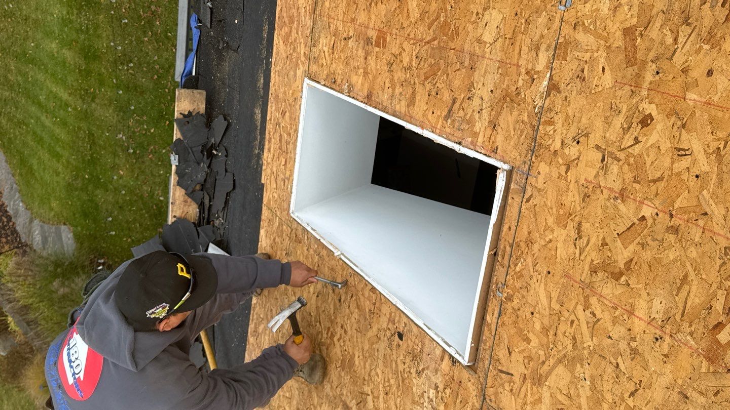 Roof Replacement using CertainTeed Landmark Moire Black by 180 Contractors