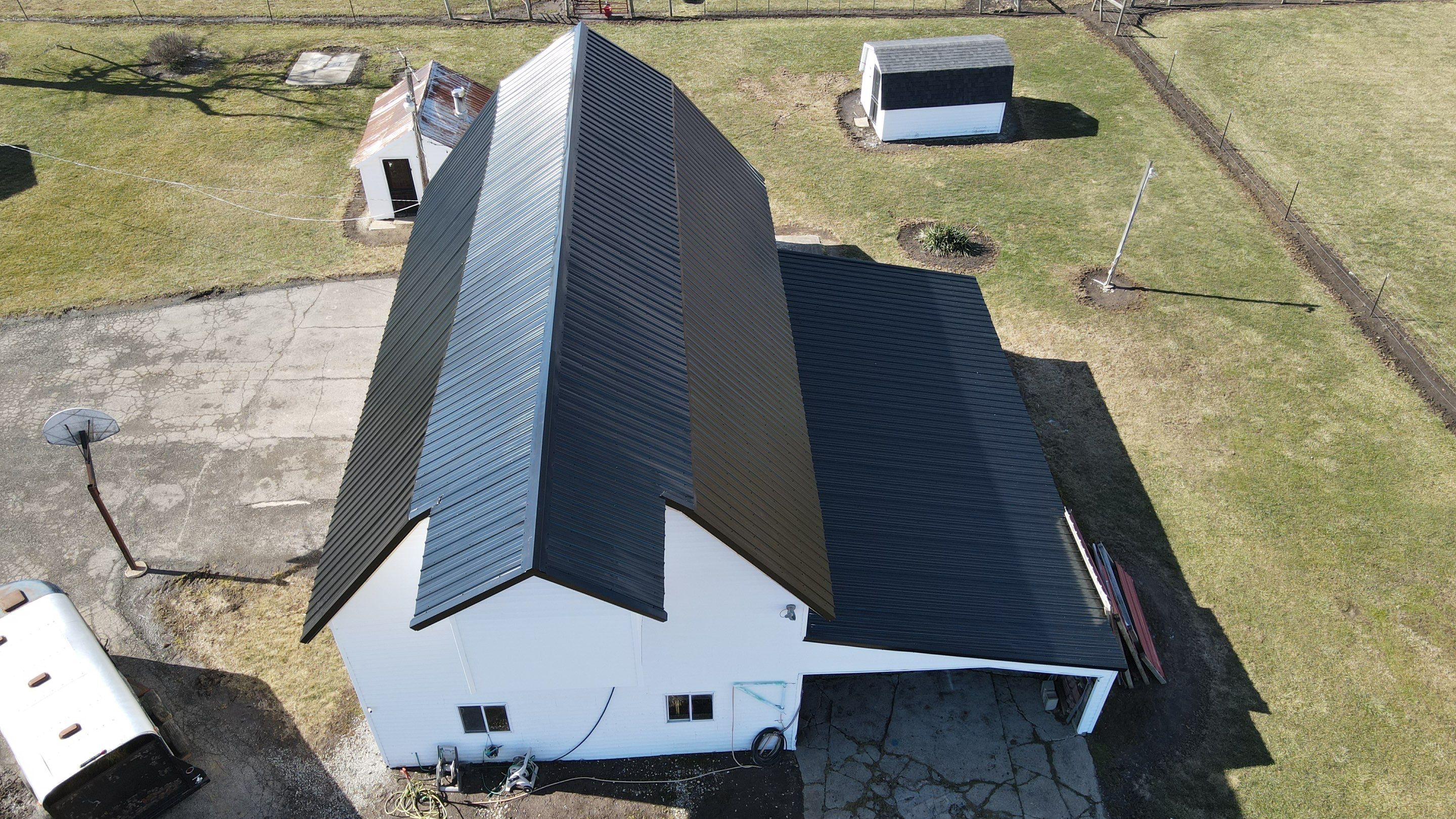 Commercial Roofing Installation using Perfromance Panel Metal - Black by RoofX 