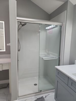 Bathroom Remodel using Shower Base