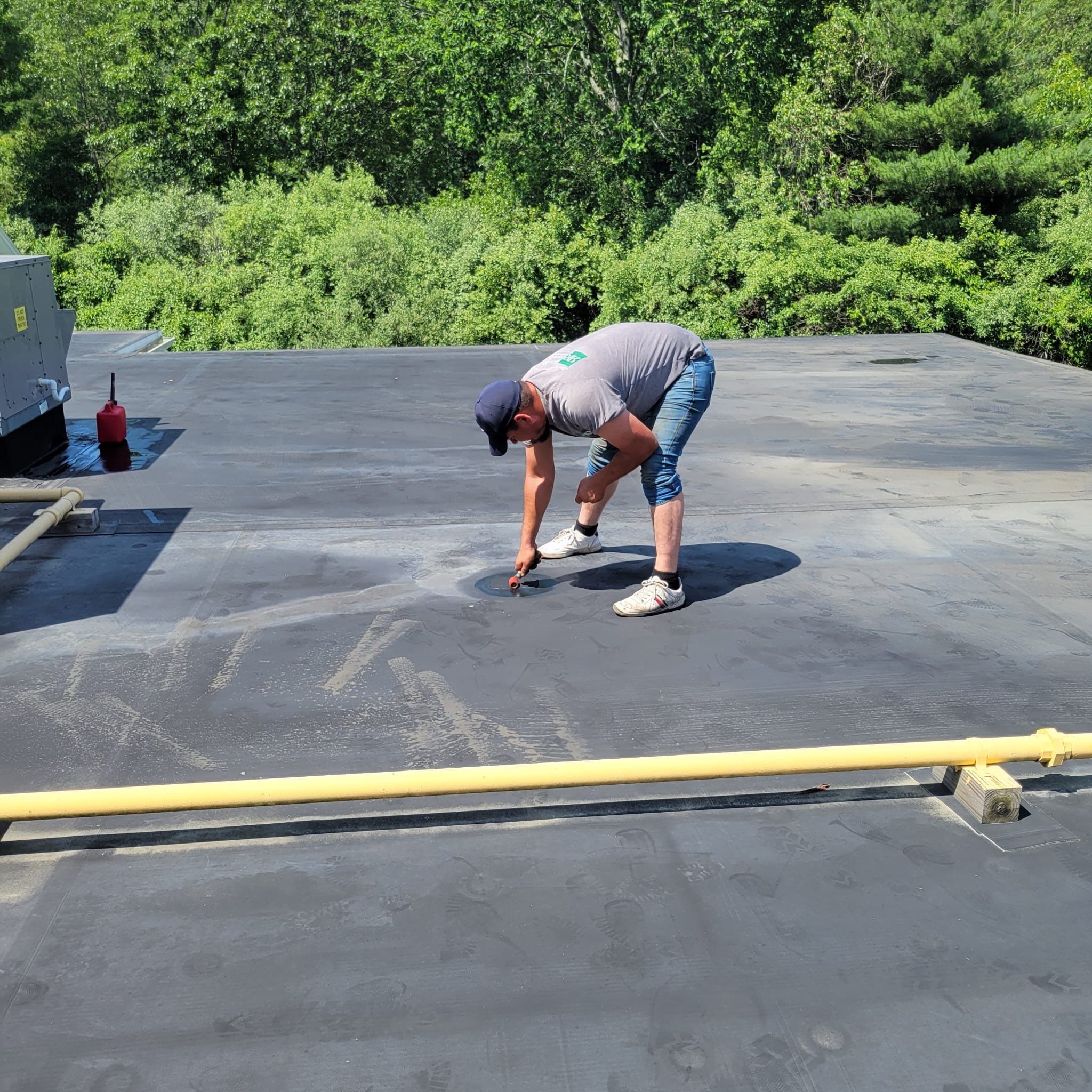 EPDM Flat Roof Installation + Seamless Gutter Upgrade by Mighty Dog Roofing of Greater Middlesex County