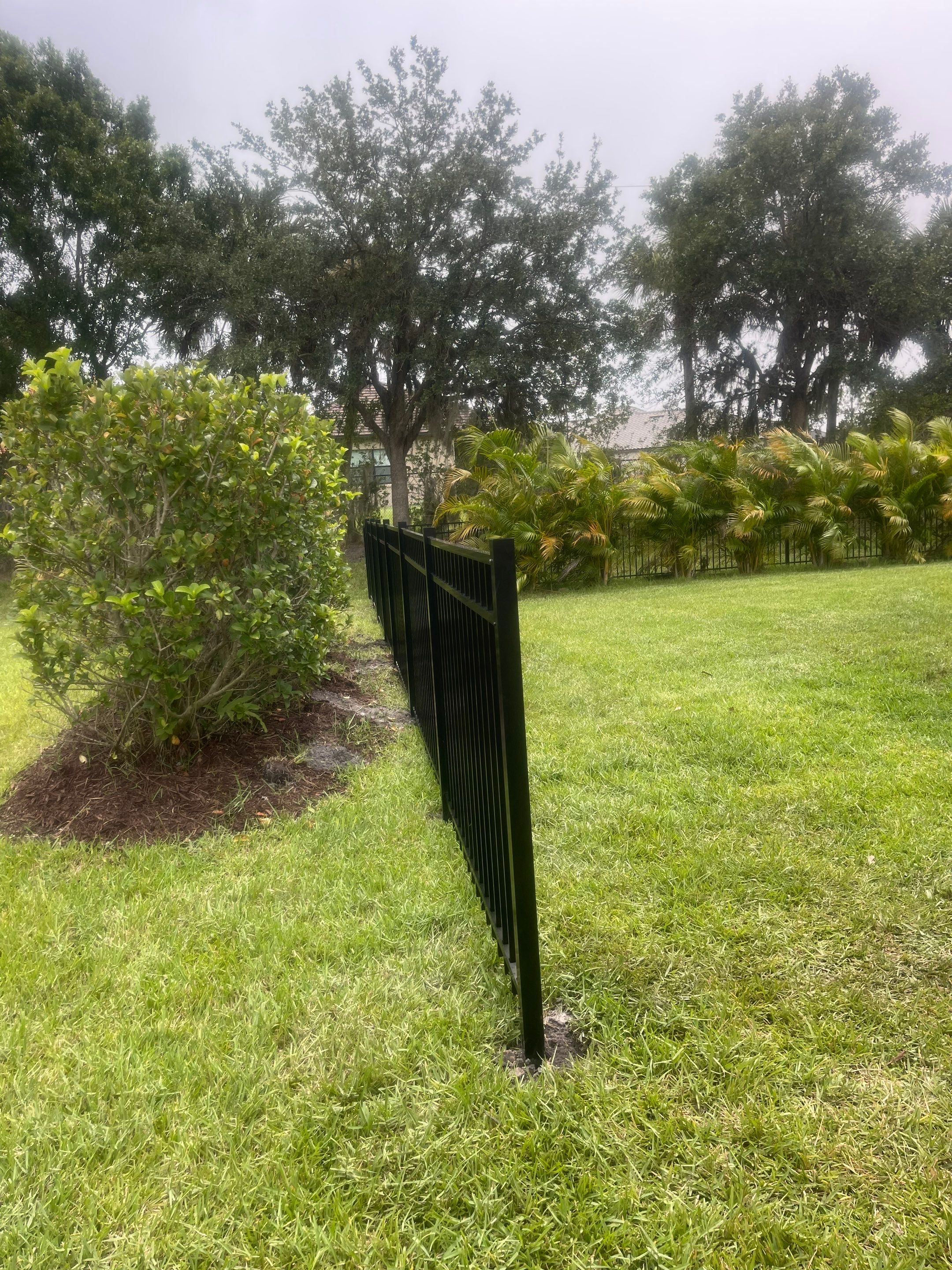 Bradenton, FL 4ft. Tall 3-Rail Black Aluminum Fence by Asap fence and gates, LLC