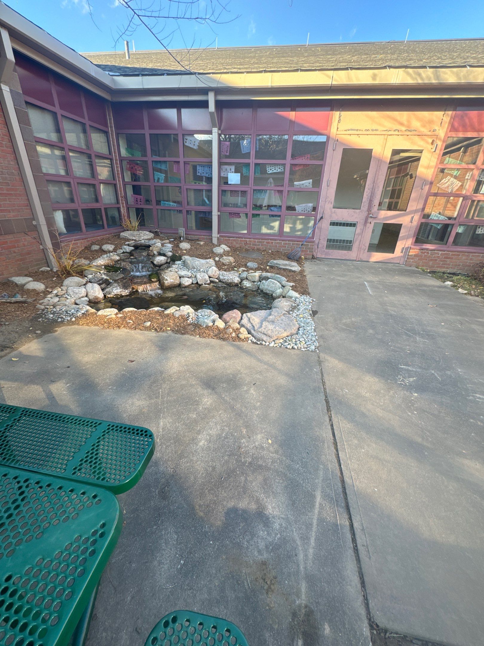Deerfield Elementary School Koi Pond Build by Wicked Water Gardens